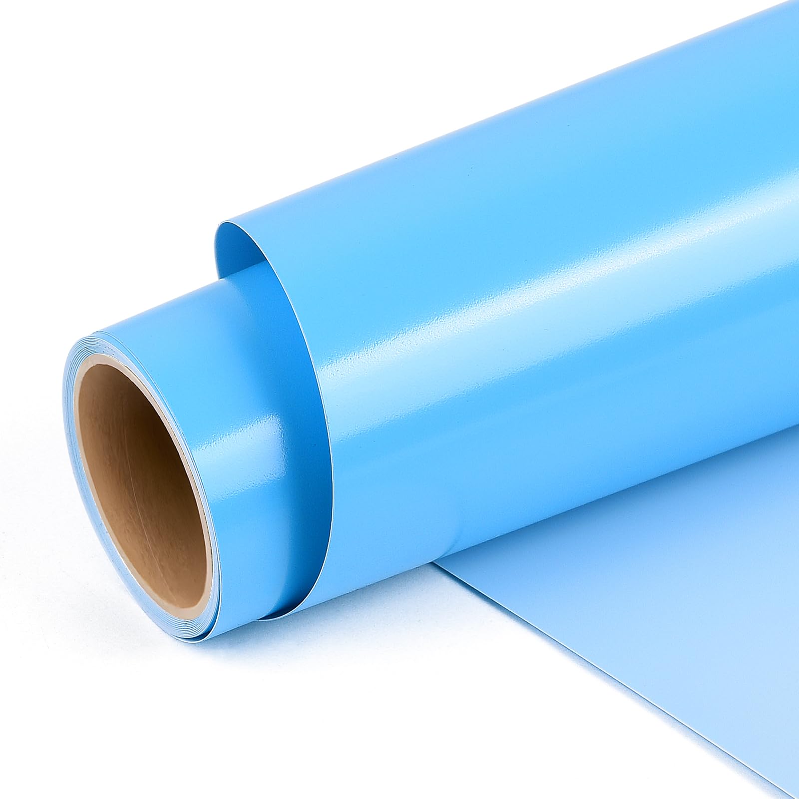 AMAZINGHOME Blue Permanent Vinyl Roll with PET Backing - 30.5 x 170 cm Self Adhesive Vinyl for Silhouette Easy Weed & Bubble Free