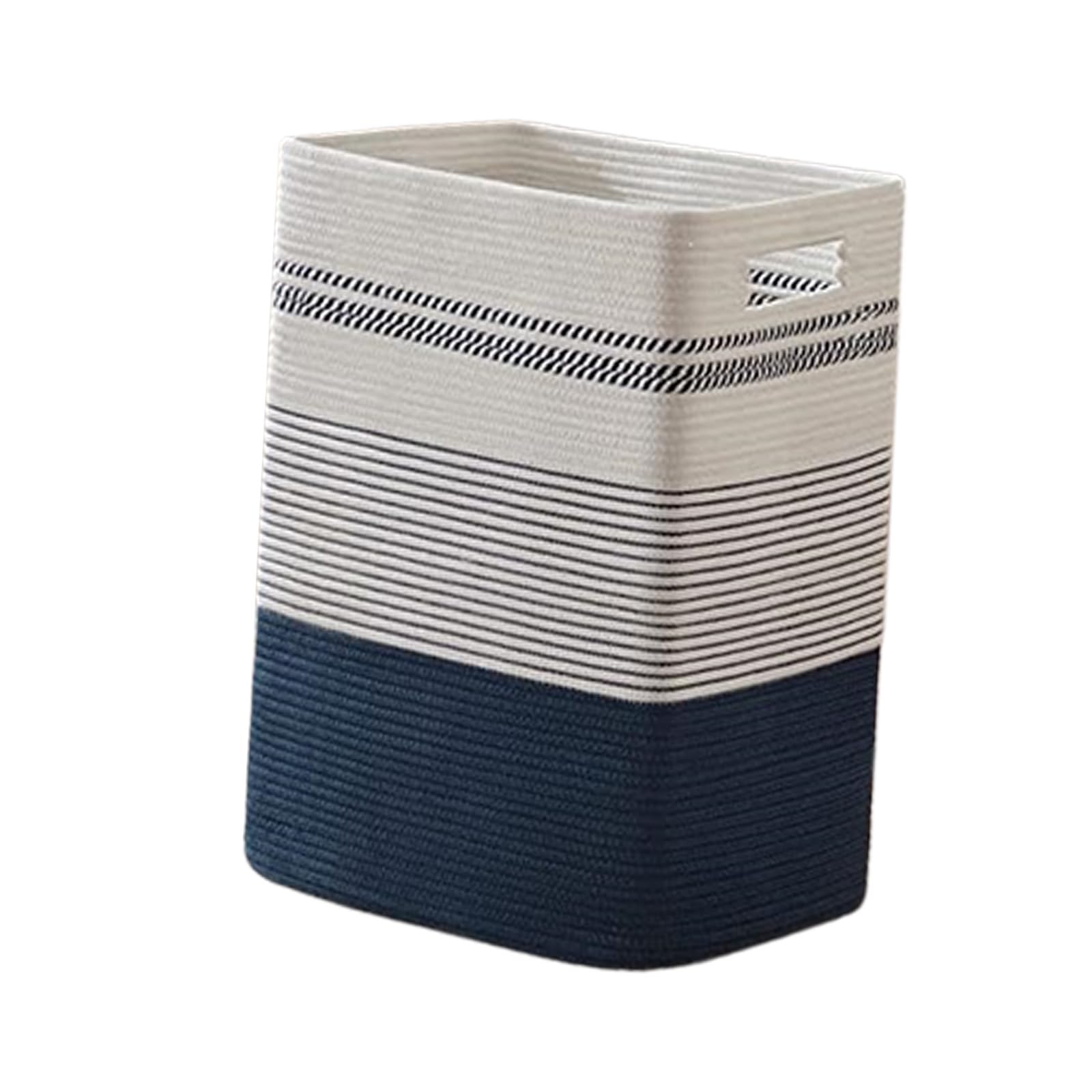 PANGBOER Natural Cotton Storage Bin Geometric Pattern Strong for Organizing Pillows Books Magazines and More Contemporary Decor Basket