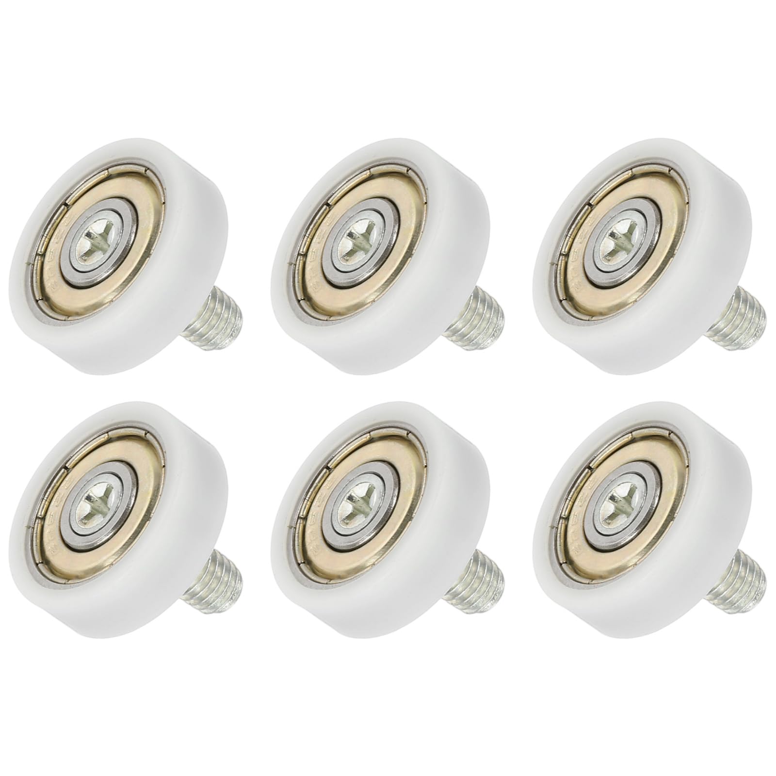 Rouleau de tiroir nylon 2x22mm silencieux uxcell pour une glisse fluide de porte, 6pcs