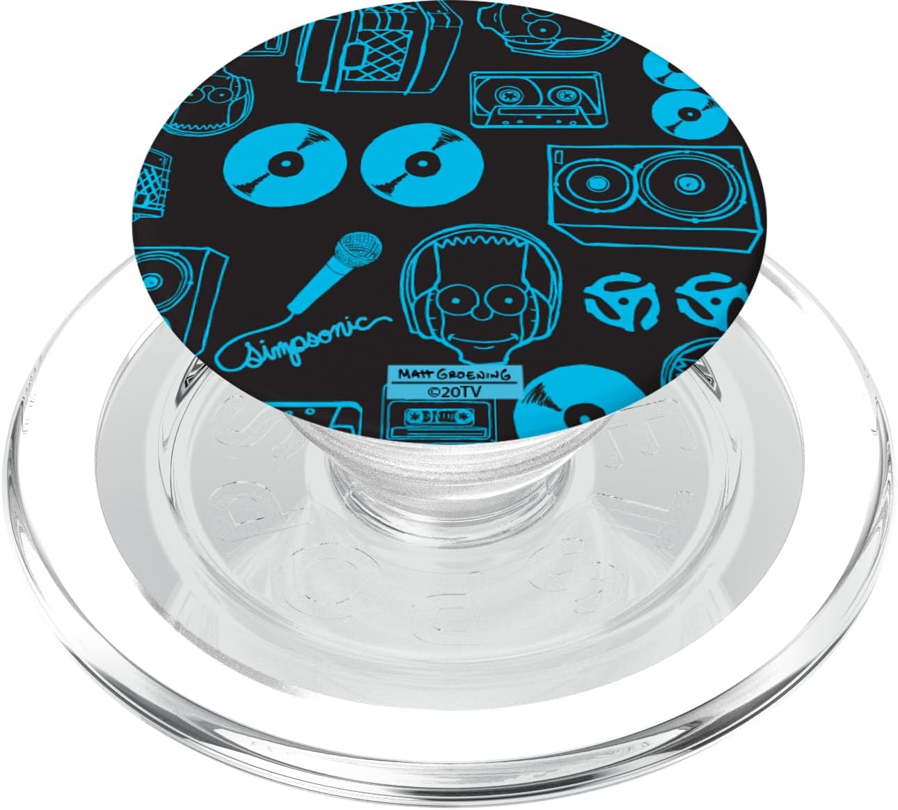 The Simpsons Bart Simpson Simpsonic PopSockets MagSafe PopGrip for iPhone