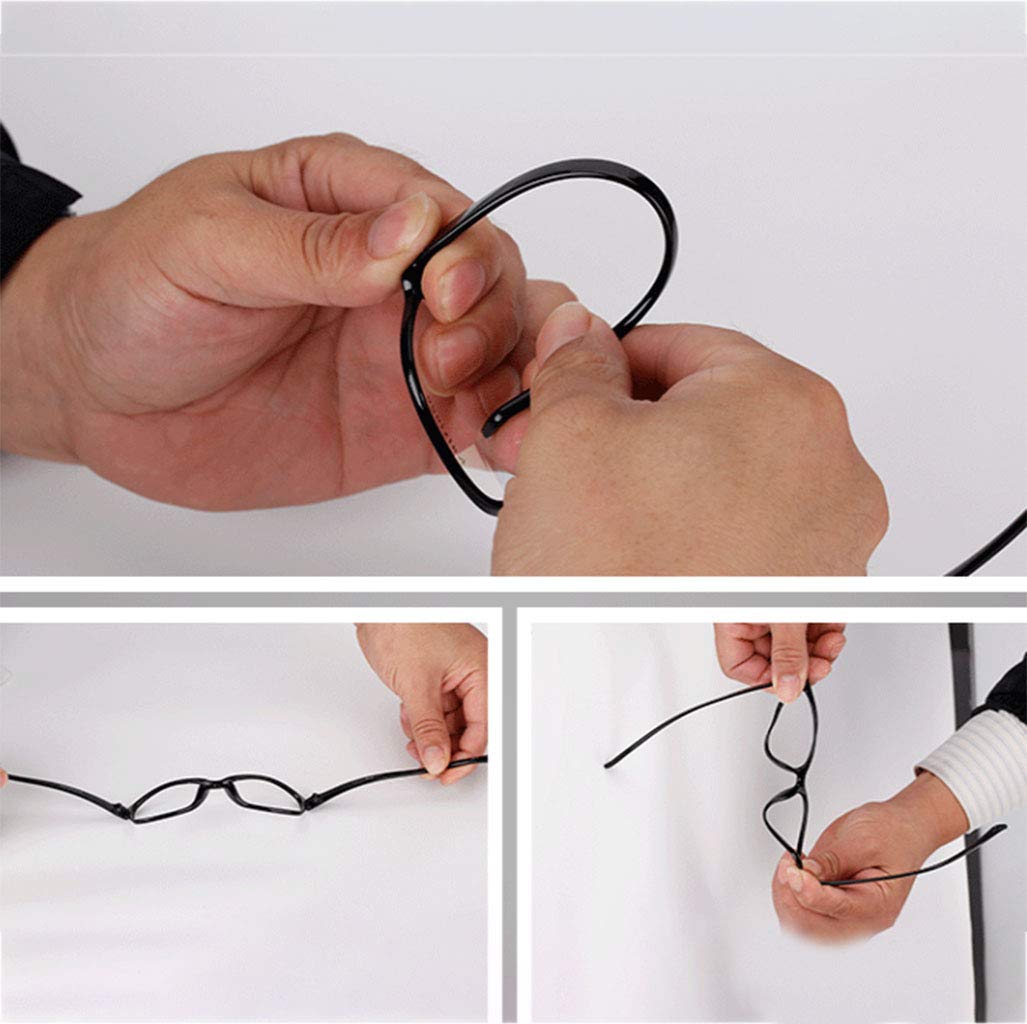 Occhiali Anti Luce Blu Occhiali Anti affaticamento degli Occhi Occhiali da Lettura Occhiali da Vista con Montatura Leggera for Uomo e Donna (Color : Black, Size : +3.5d)