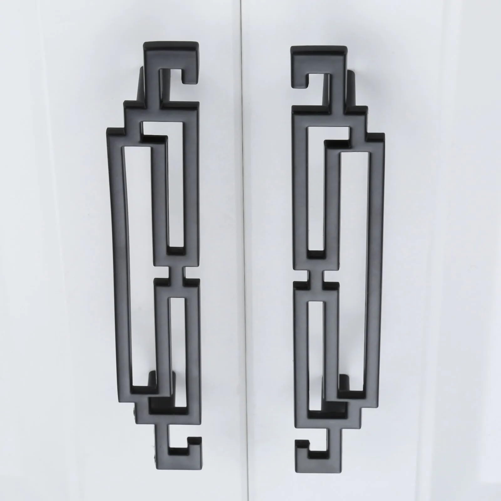 Tiradores de Muebles elegantes con acabado dorado y negro de 128mm