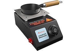 TOAUTO Electric Melting Pot for Metal,6Lbs Capacity with Timing Function
