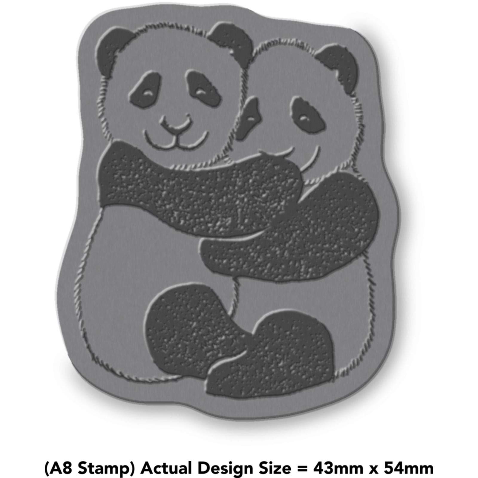 Azeeda 'Roter Panda' Gummistempel Unmontiert – Für Karten, Scrapbooking & DIY-Projekte, Größe A8