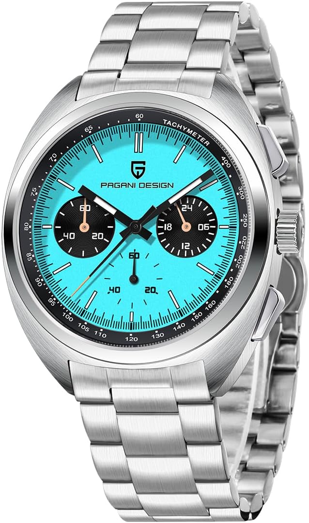 LACZ DENTON Pagani Design PD1782 Men's Chronograph Watch Sapphire Mirror 10Bar Waterproof Men Quartz Wrist Watch VK63 Movement
