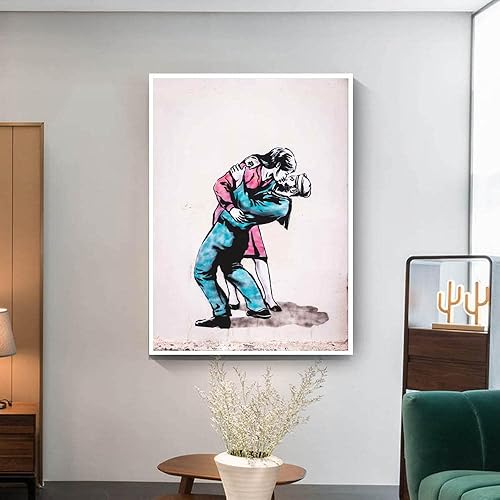 Miniatura 3 de Banksy Posters Set Street Graffiti Canvas Wall Art Abstract Pop Wall Painting Love Little Girls Boy Poster Vintage Pictures for Living Room Home