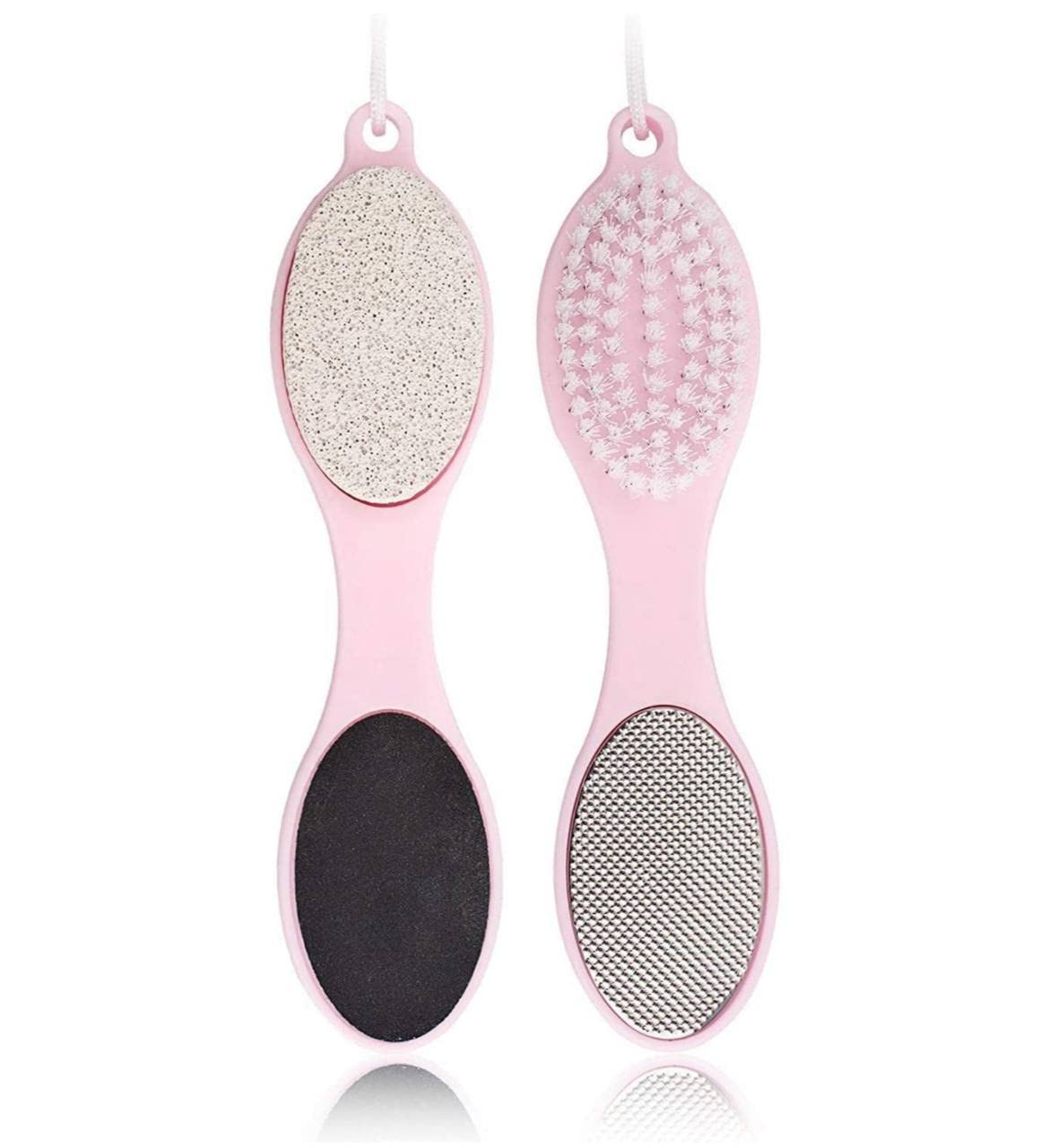 PADAR 4 In 1 Foot Pedicure Brush, Pumice Stone, Scrubber & File For Soft Care Multi Use Manicure Paddle Brush Kit Tool, Cleanse and Buff, for Feet, Toes, Nails Cleaning (Multicolor) (PEDICURE PADDLE)-picture-10