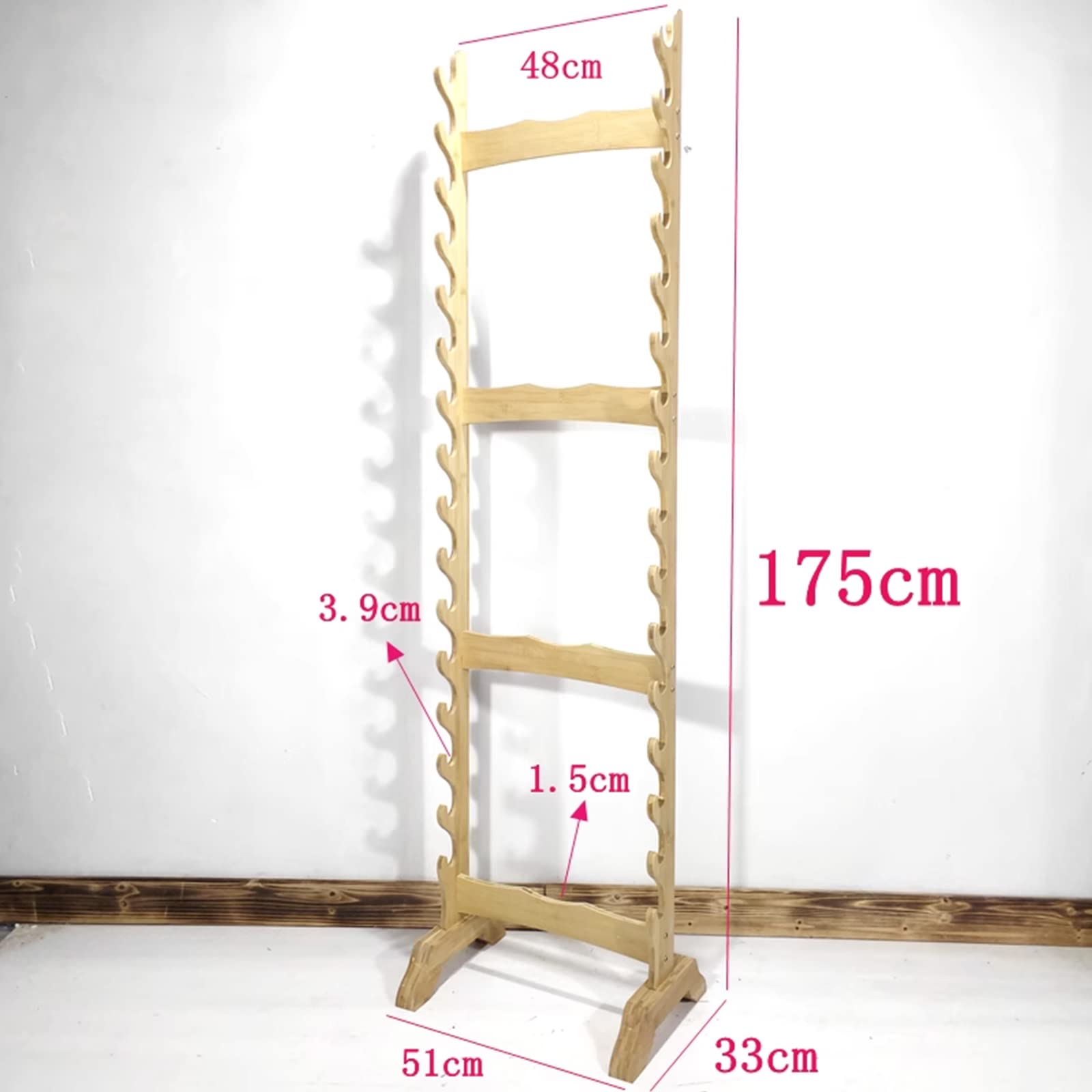 Soporte para Espadas, Estante de Suelo Multicapa para Espadas, Soporte Vertical para Colgar Espadas, estantes para Armas de Artes Marciales de 6 a 12 Niveles, Soporte para almacenar diversas