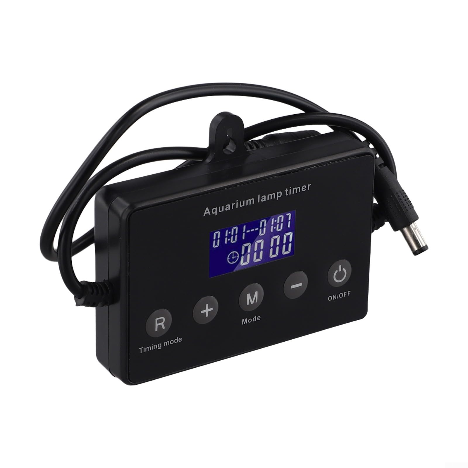 Aquarium Light Timer and Dimmer, Aquarium Light Controller with LCD Screen, Smart Timing, Adjustable Brightness, Compatible with 12-24V DC LED Lights