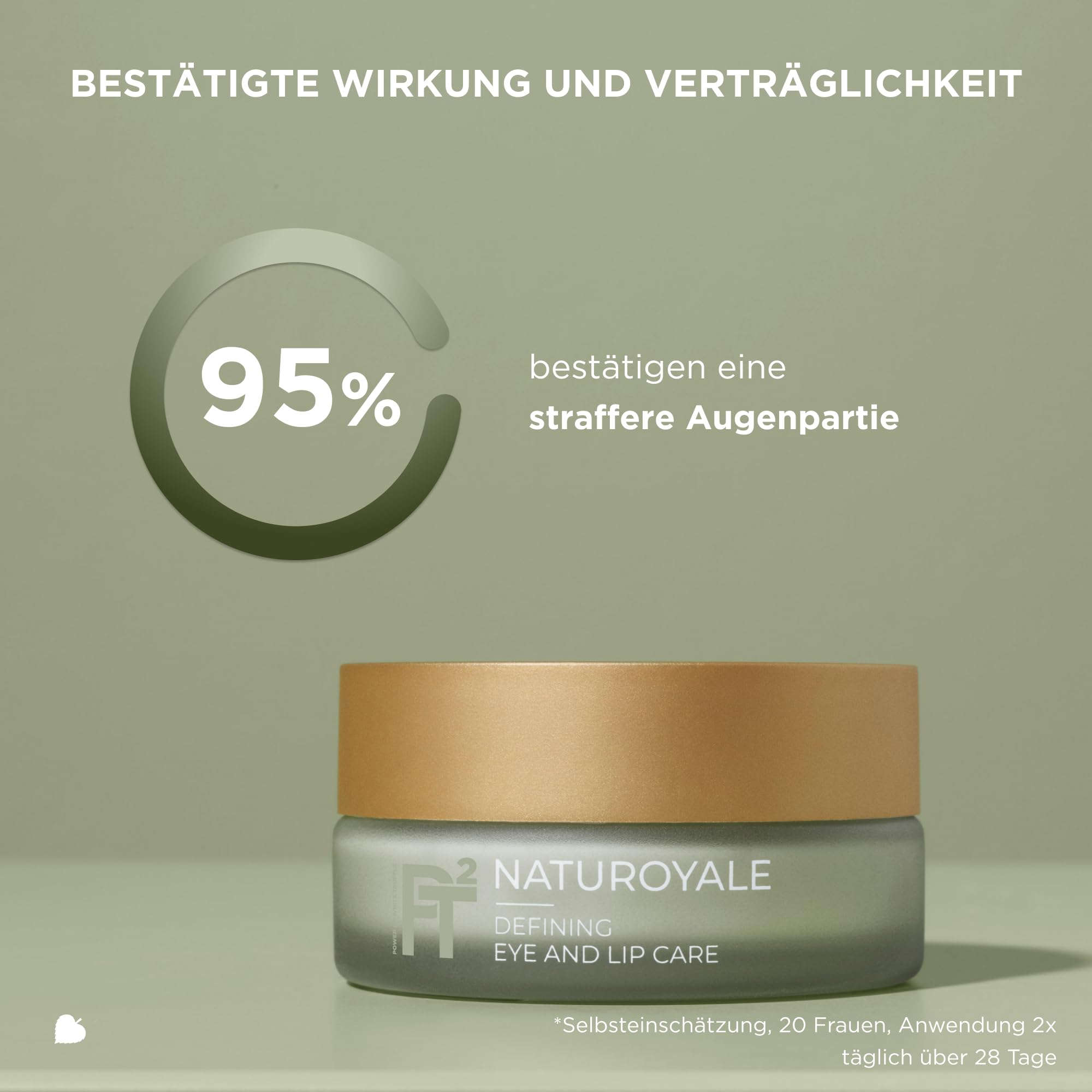 ANNEMARIE BÖRLIND NATUROYALE Defining Eye and Lip Care 15ml | Für Reife Haut, Anti-Aging Augenpflege, Regenerierende Lippenpflege, Mildert Falten, Zellerneuerung, Mit Weißem Trüffel