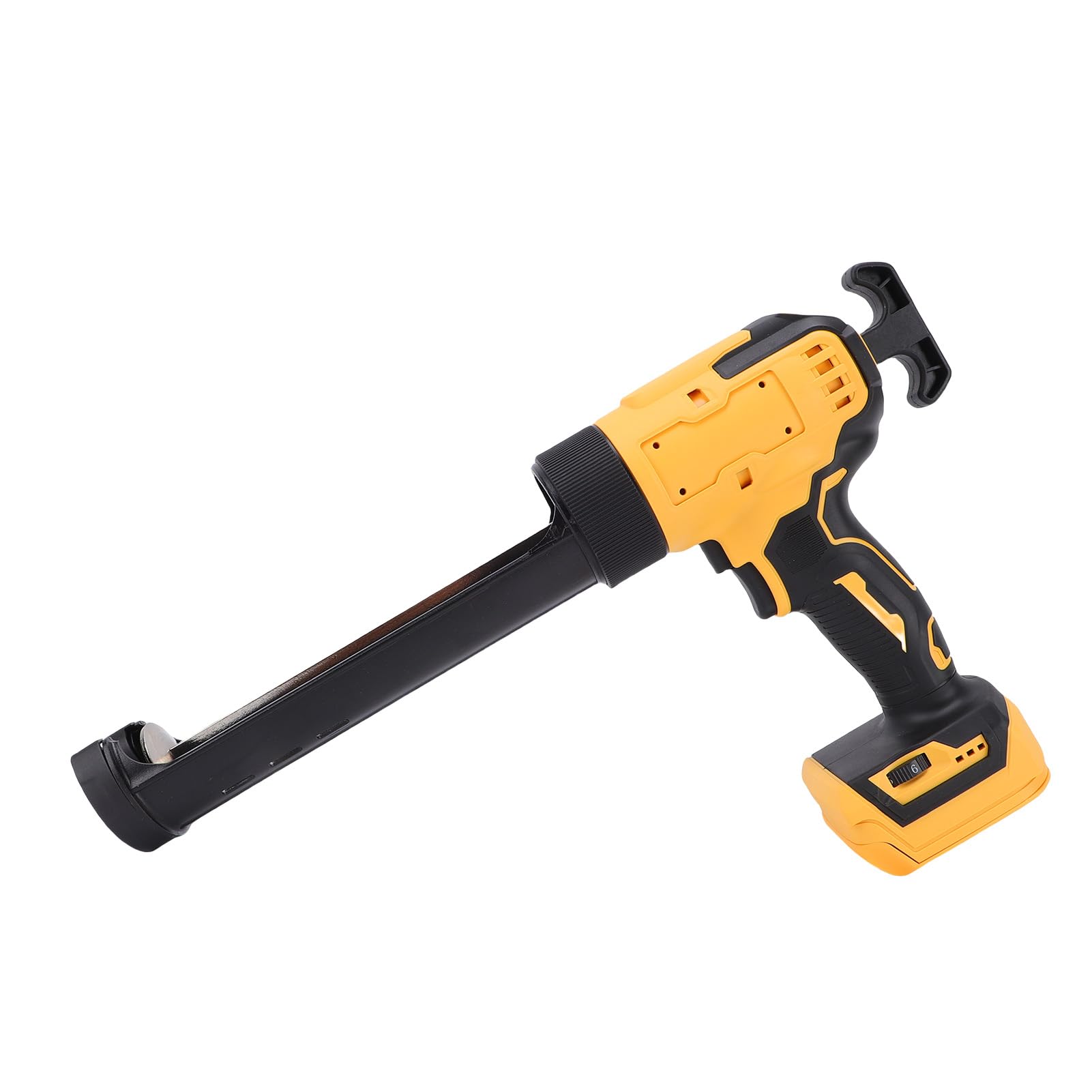 AUNMAS Elektryczny Pistolet do Uszczelniania, Bezprzewodowy Pistolet do Uszczelniania ABS z 6-biegowym Wyświetlaczem Cyfrowym LED Światło 250 Kg Ciśnienie Okien Wypełnianie ścian Naprawa Domowa dla