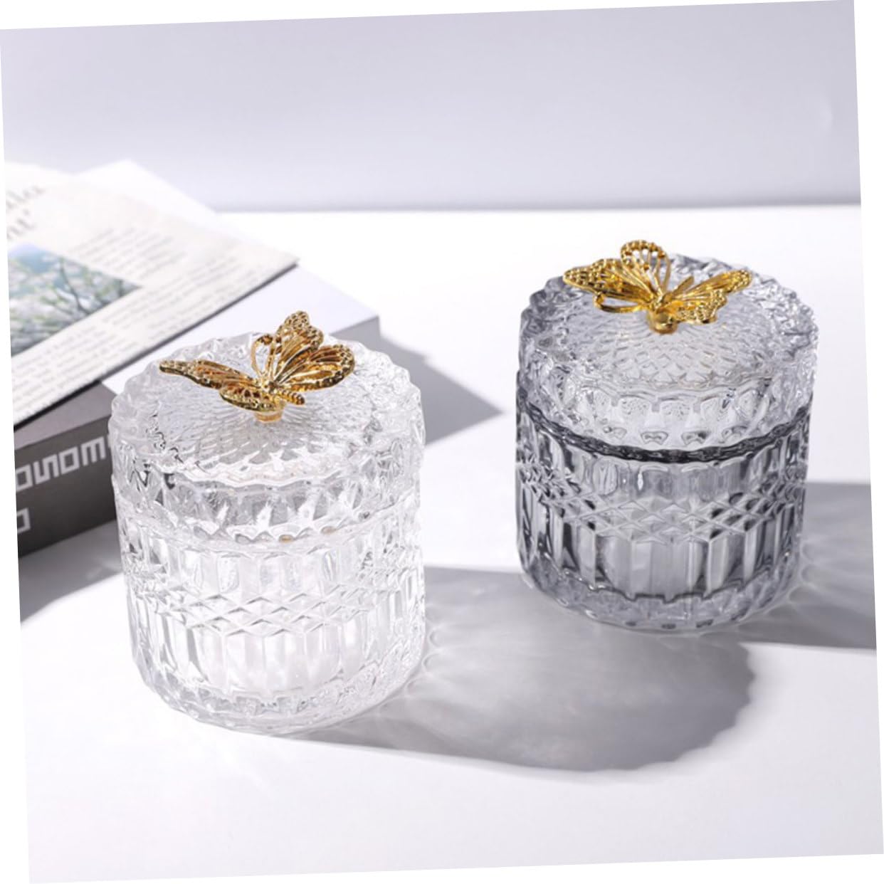 Bocal à Bonbons Verre Et Couvercle En Inox 1,5L - Transparent - Veo Shop