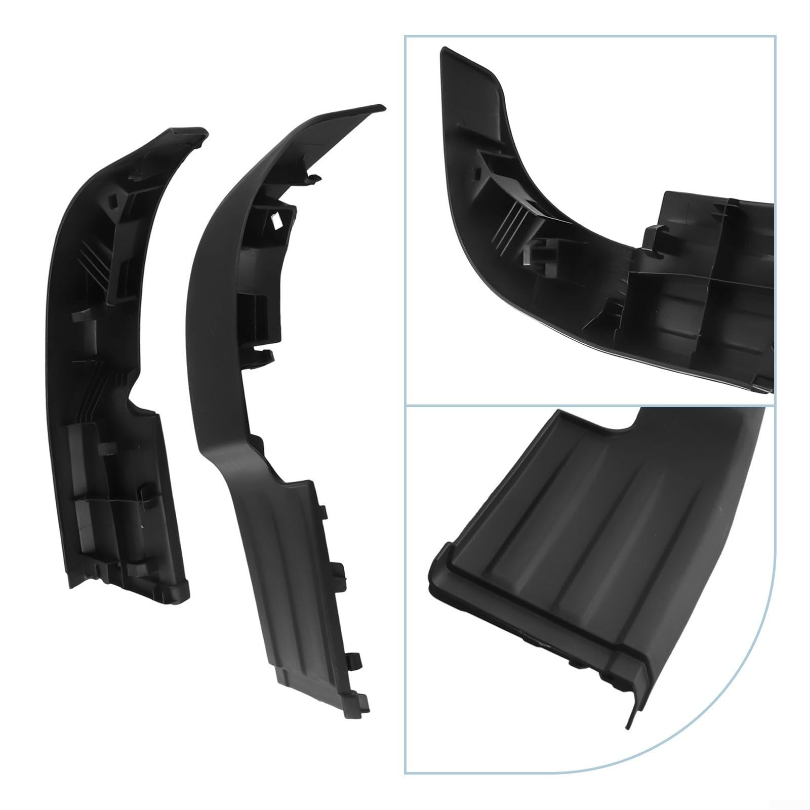 2 piezas de placa de paso para parachoques trasero, piezas de repuesto para Toyota para Hilux para Revo 2015-2019