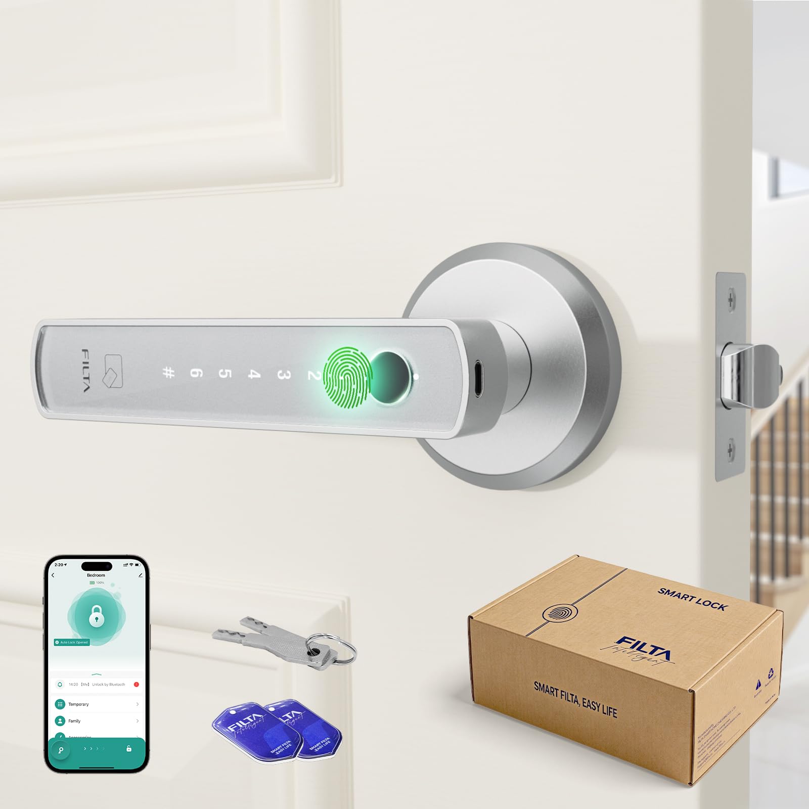 Smart Fingerprint Door Lock - Keyless Entry -1