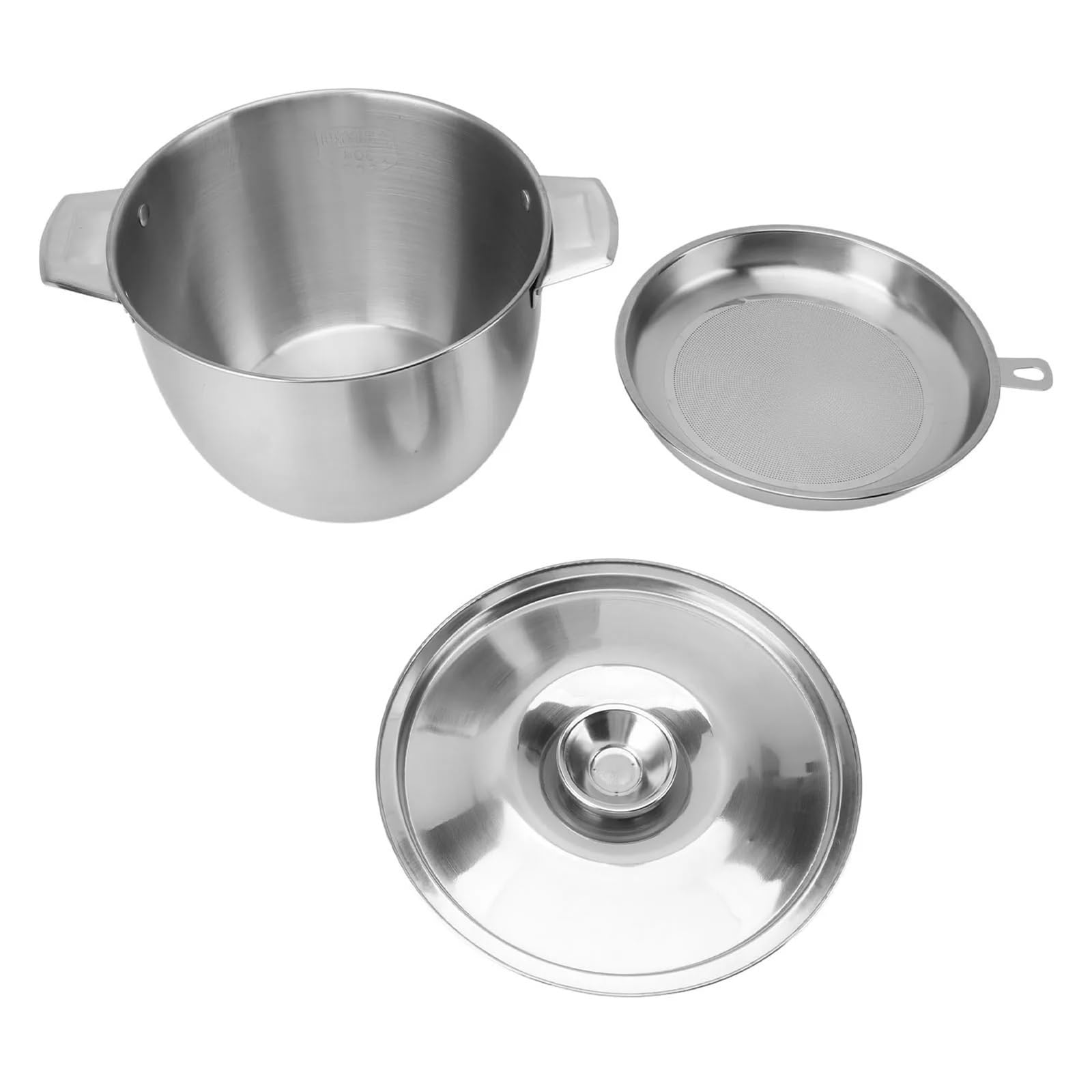 Contenedor De Grasa Tanque de Almacenamiento de Aceite de Cocina, colador de Aceite de Acero Inoxidable, contenedor de Grasa con Red de Filtro for Cocina para FiltracióN