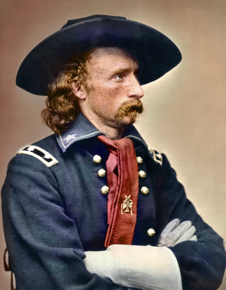 Civil War portrait of General George Armstrong Custer Poster Print by Stocktrek Images (12 x 16)