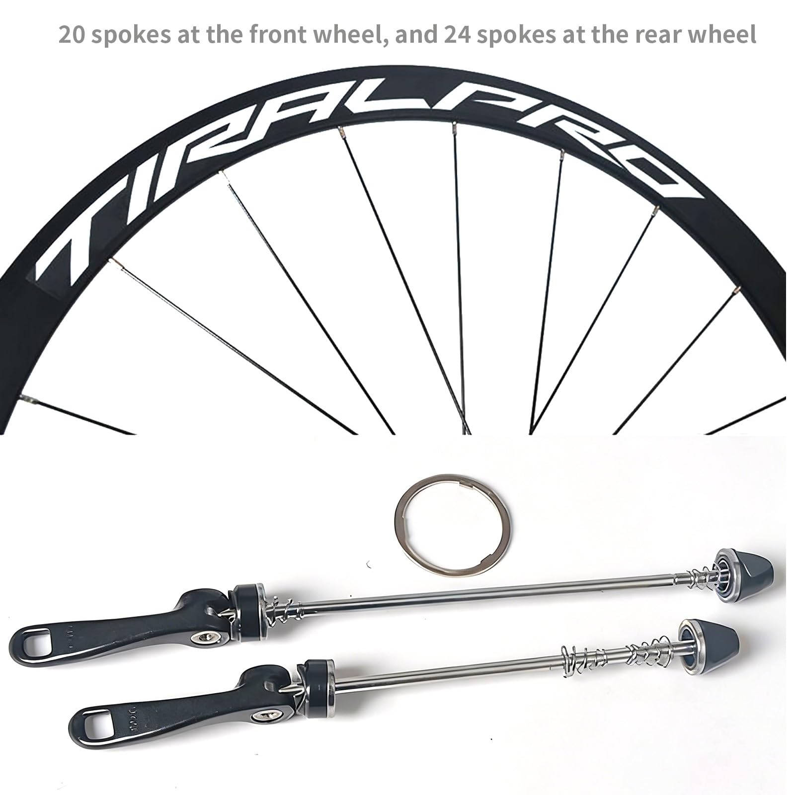Juego De Ruedas para Bicicleta De Carretera 700C Ruedas Delanteras Y Traseras De Aleación De Aluminio Freno V-Brake Buje QR para Cassette De 7-12 Velocidades Altura De La Llanta 40mm