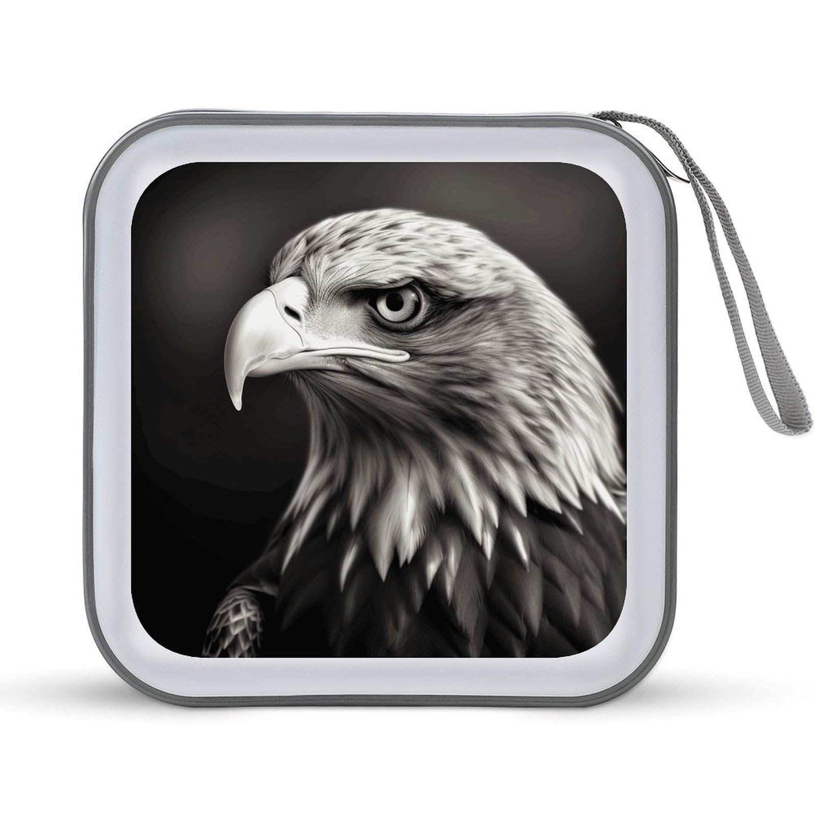 VstaDank Eagle 40 Capacity CD Case with Zipper Disc, Portable Hard Plastic CD Storage Organizer, DVD Organizer for Home, Car Travel
