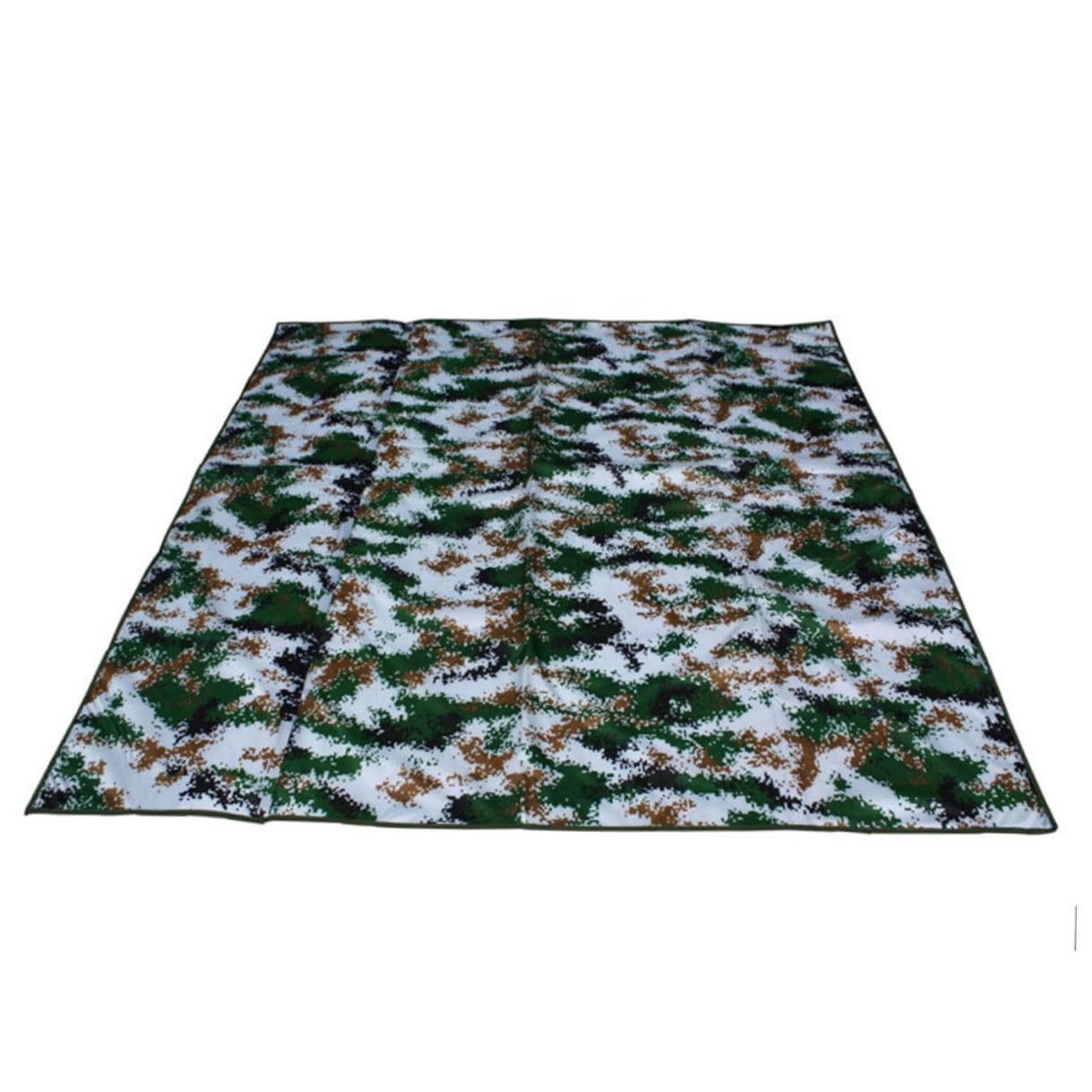 Tappetino da Picnic 200x200 Cm, Coperta da Spiaggia Portatile in Materiale Resistente, Cuscino da Esterno Leggero per Campeggio e Attività All'aperto