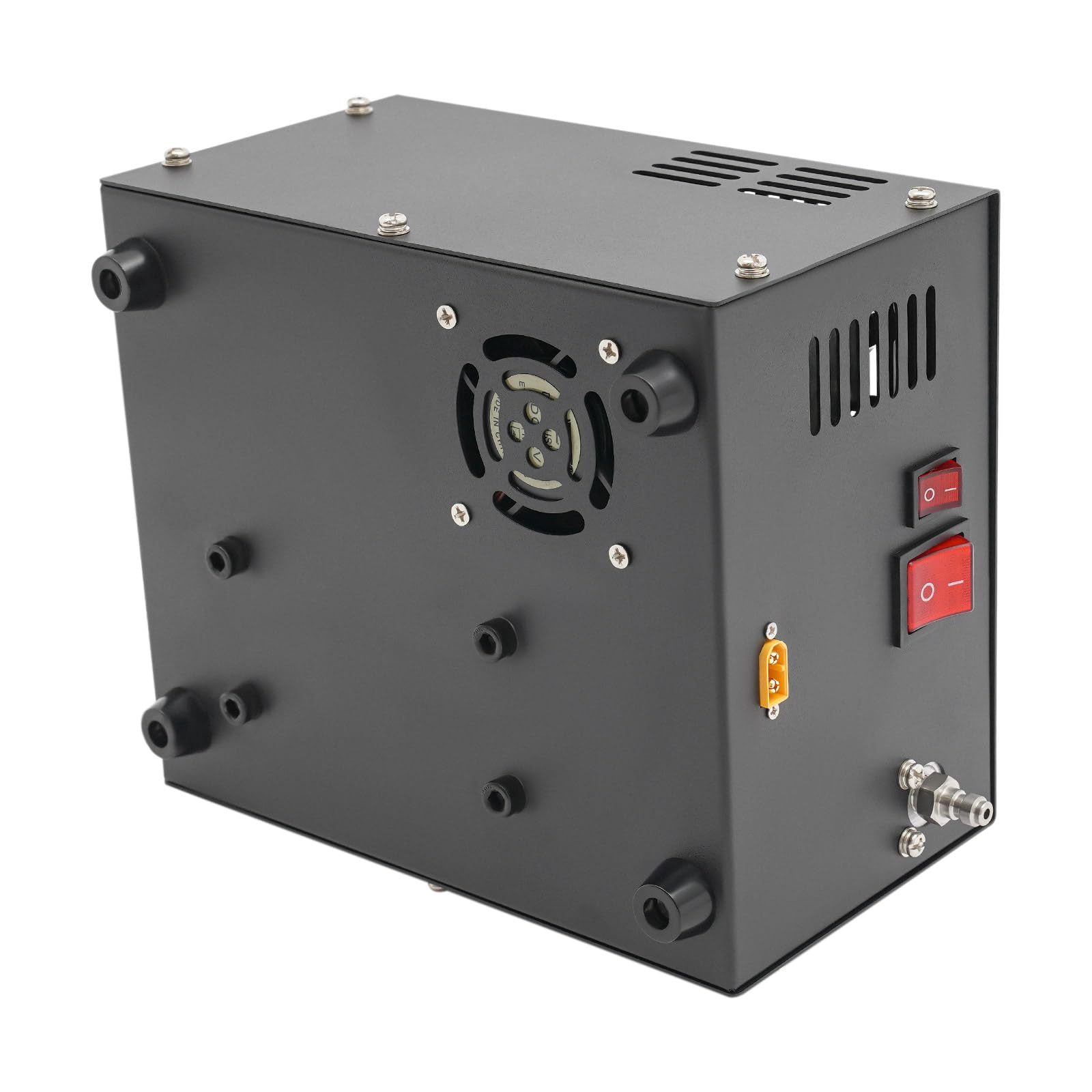 Tragbarer PCP Kompressor, 4500Psi / 30MPa/300bar Luftkompressor Öl/Wasser frei, Angetrieben durch 12V DC Autobatterie, Luftkompressor für Paintball/Scuba Tank