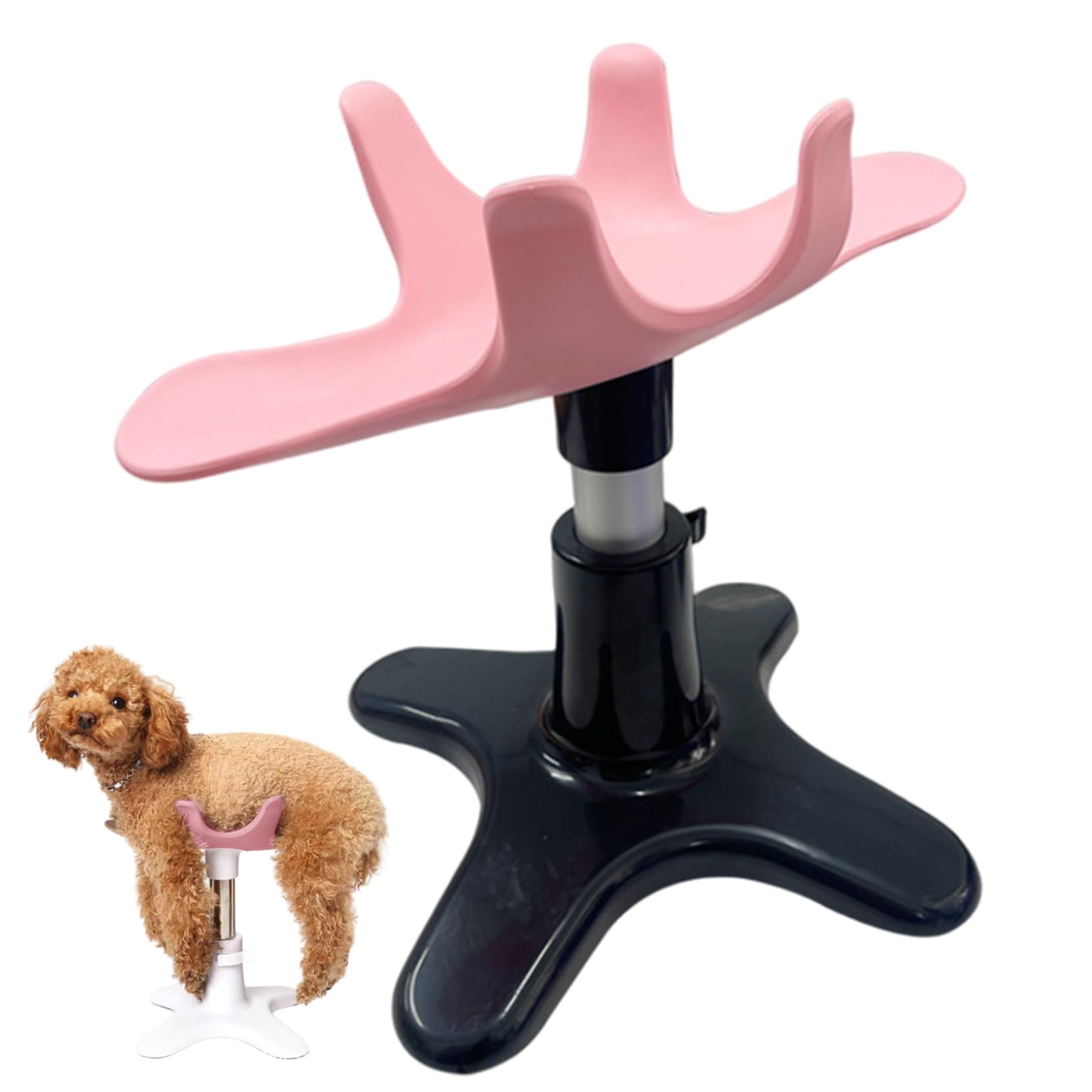 Rwigeboo Dog Grooming Stand Adjustable Height Rotatable Dog Stand for Grooming, Rubber Pet Support Holder for Bathing Trimming Breeding