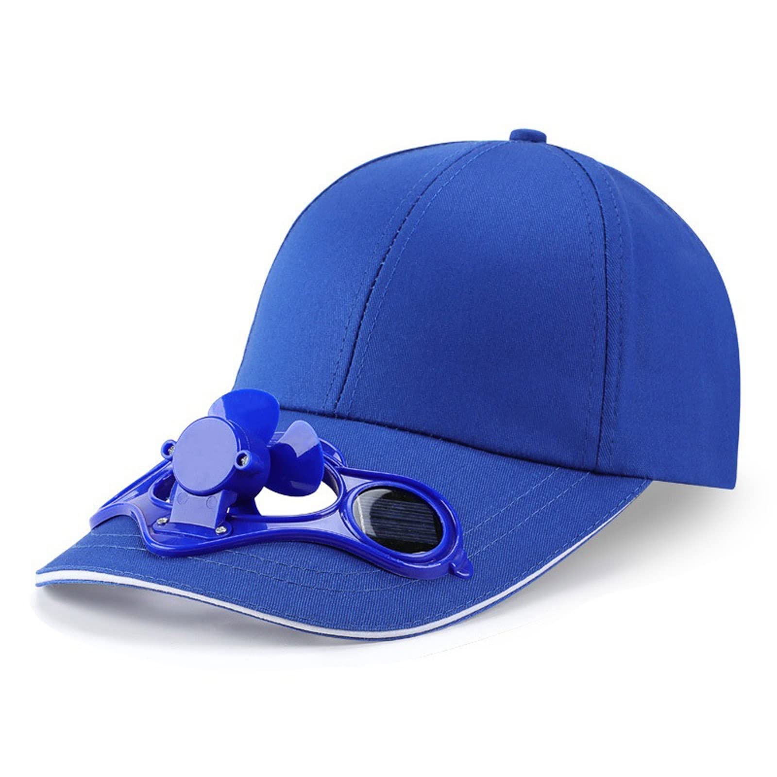 Men's Sun Hat Summer Cap with Fan Solar Sun Fan Hat Power Casual Sun Fan Visor Cap Men Women Sport Outdoor Protection Baseball Cooling Hat (Color : Hortel�)