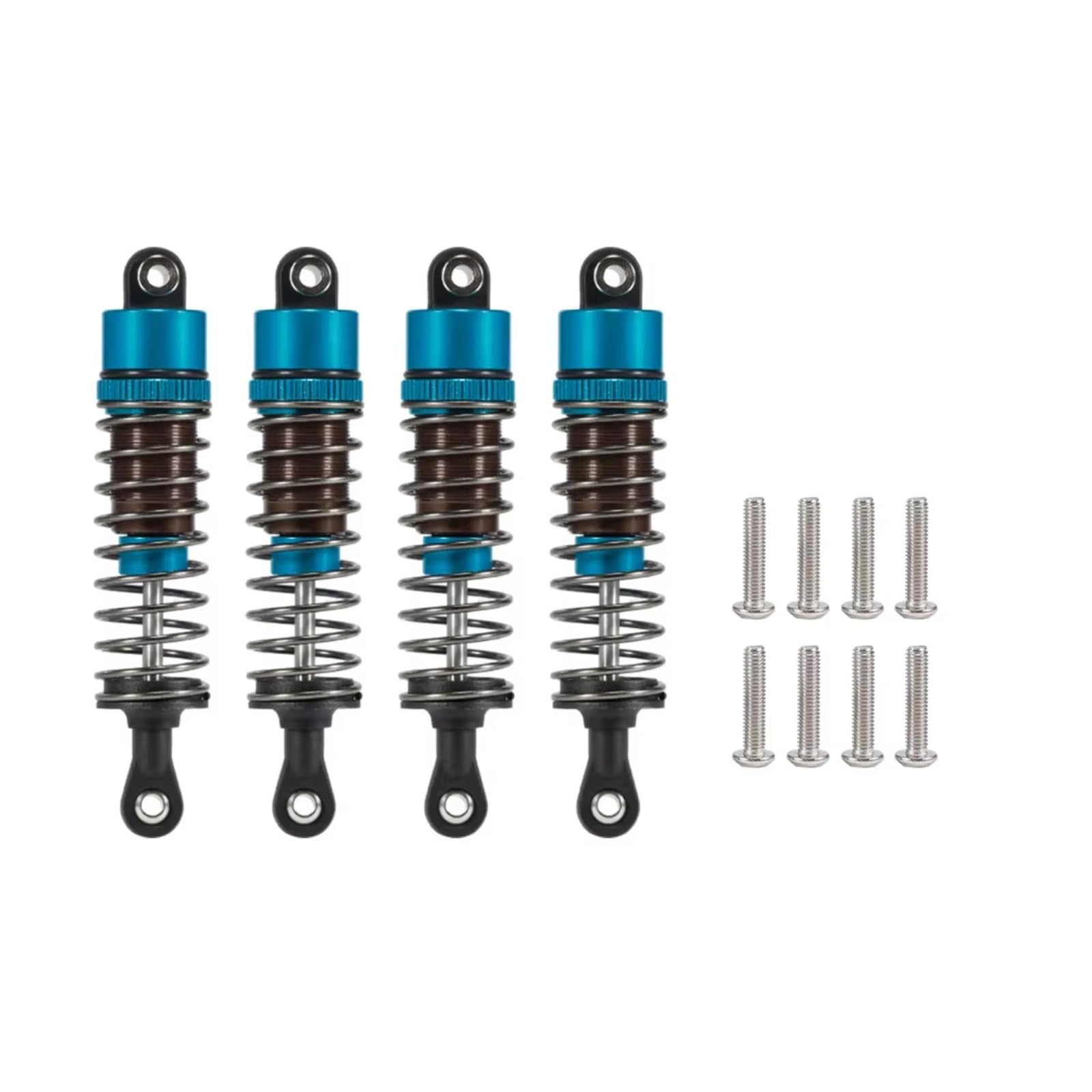 Amortiguadore Coche Rc Para Truggy 1/10 52 Mm-120 Mm 4 Piezas Amortiguadores Aceite Ajustables Coche Derrape Camión Monstruo RC Vehículos Todoterreno(Blue,75mm)