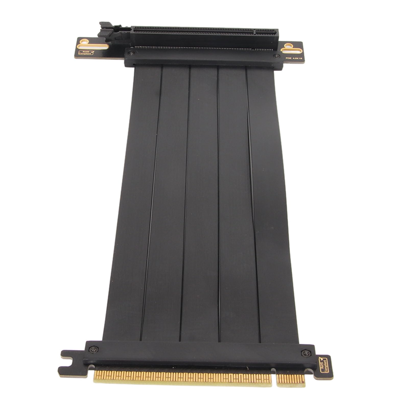 Durevole Cavo Riser PCIE 4.0 X16 Prolunga Flessibile per Schede Grafiche RTX 4070 4060, velocità Dati 128 Gbps, Schermatura da Interferenze Elettromagnetiche a 90 Gradi per Giochi e Miniere