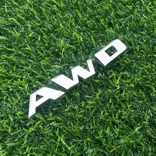 Image of Rear Tailgate Emblem Nameplate 3D Letter Badge Replacement for 2016-2024 84604285 inchAWD 1Pc (Silver)