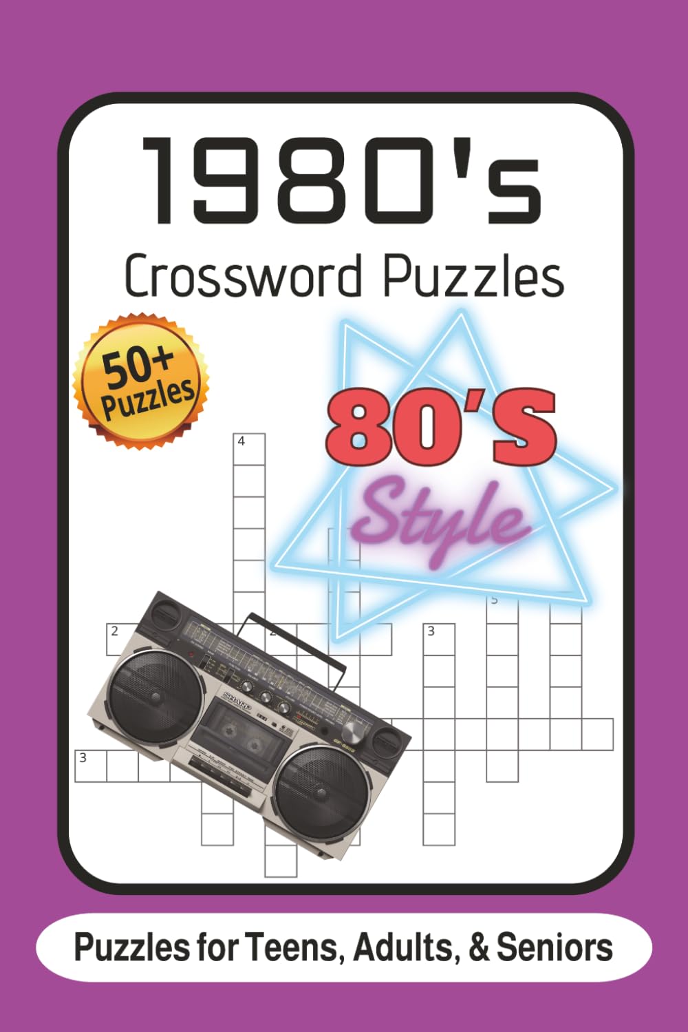 1980's Crossword Puzzles: Crossword Puzzles with Easy to Read Print about the 1980's, 80's Pop Culture, and More | 6x9 Inches, 120 Pages | 50+ Puzzles ... Gift for Vacations, Holidays, and Relaxation