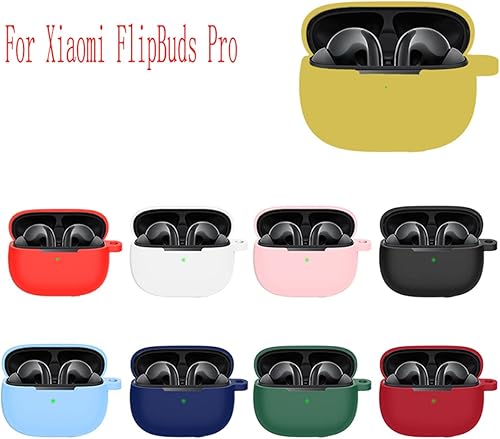 Miniatura 4 de Funda de silicona suave para Xiaomi FlipBuds Pro, funda absorbente de golpes, accesorios con llavero para hombres, adolescentes, niños, niñas,