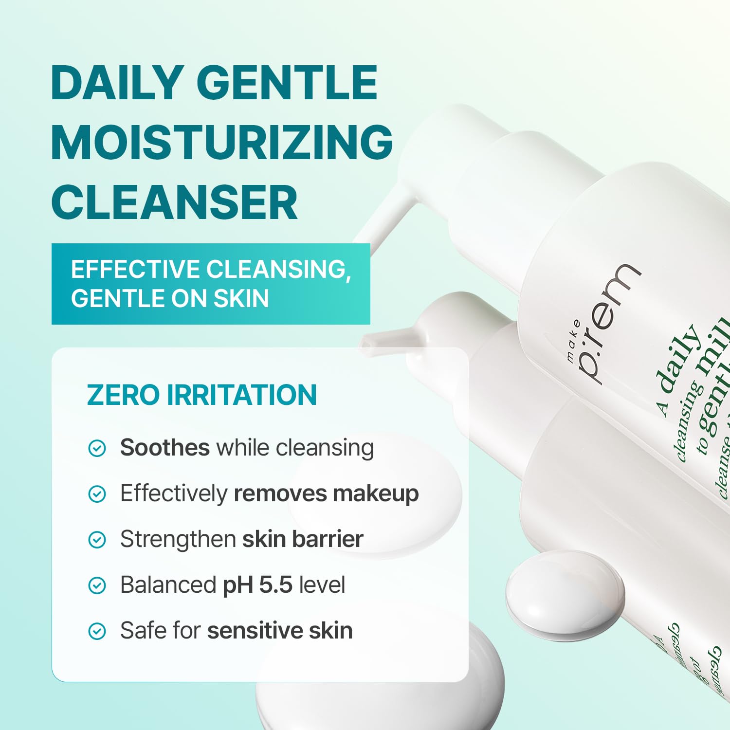 MAKE P:REM Safe Me. Cleansing Milk - Gentle Makeup Remover -5 MAKE P:REM Safe Me. Cleansing Milk - Gentle Makeup Remover -5