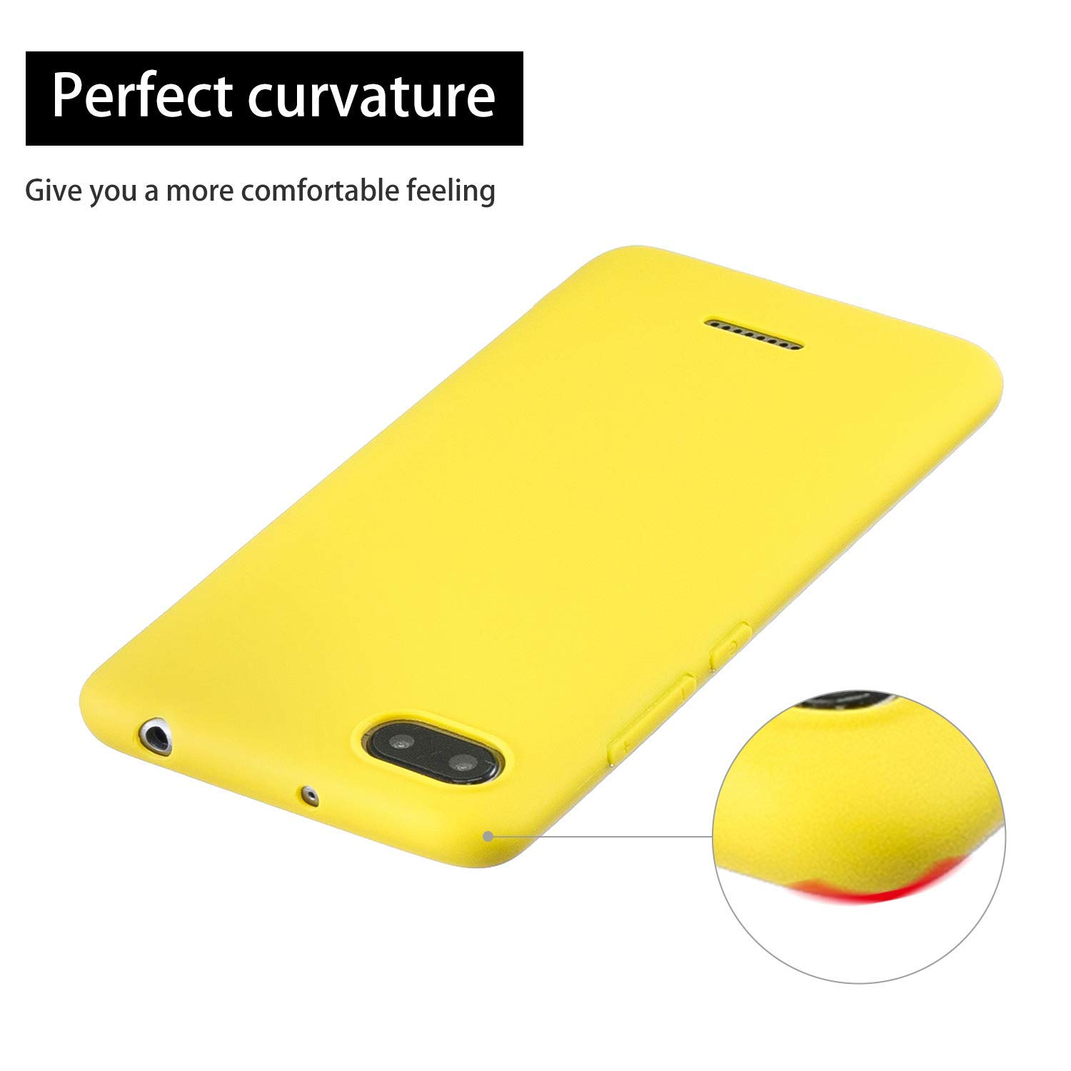 cuzz Custodia Compatibile con Xiaomi Redmi Note 6 PRO+(Film di Vetro temperato)Silicone TPU Cover Morbida Protettiva Custodia Ultra Sottile Leggero Cover-Rosa Chiaro