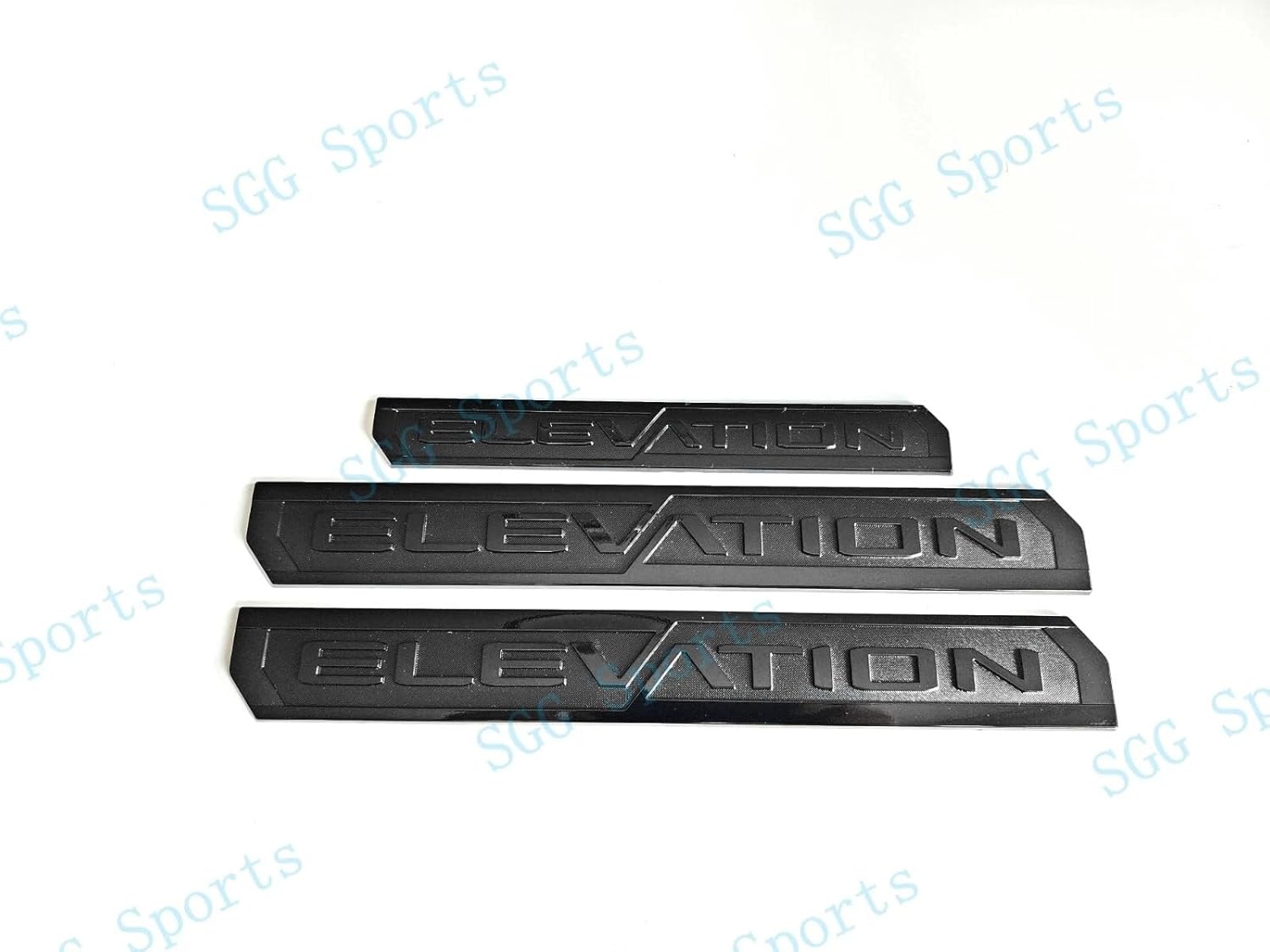 3Pcs Elevation Emblems Badge Door Rear Decal Nameplate Sticker Compatible with 2023-2025 Canyon (Glossy Black)