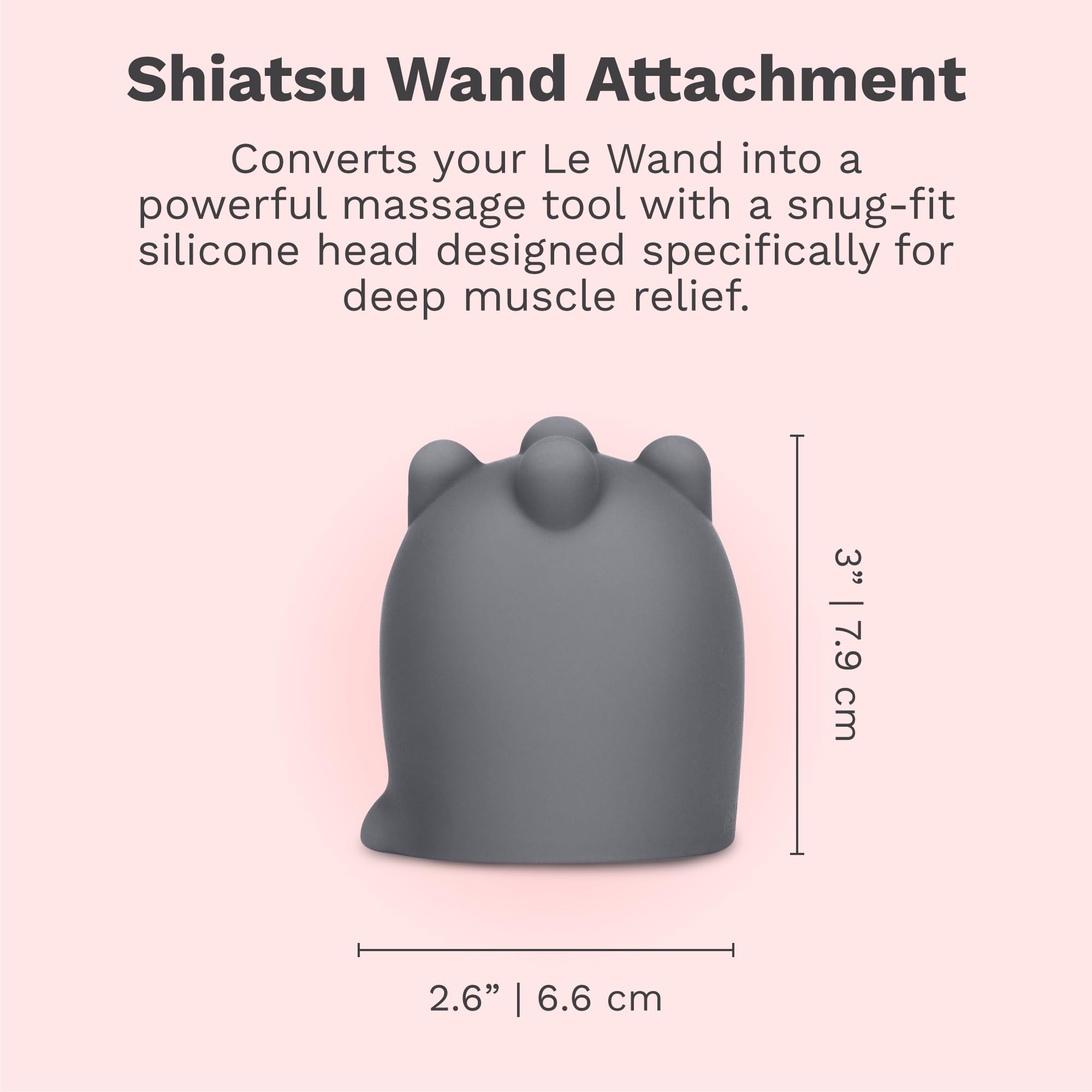 Le Wand Shiatsu Deep Tissue Kits de massage Gris Taille unique