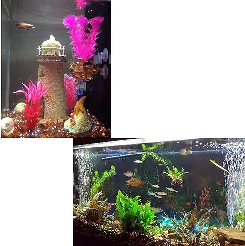 Miniatura 3 de Macetero con ventosa, 4 piezas de ventosa magnética para acuario, florero de cristal, decoración de pecera para acuario Aquascape