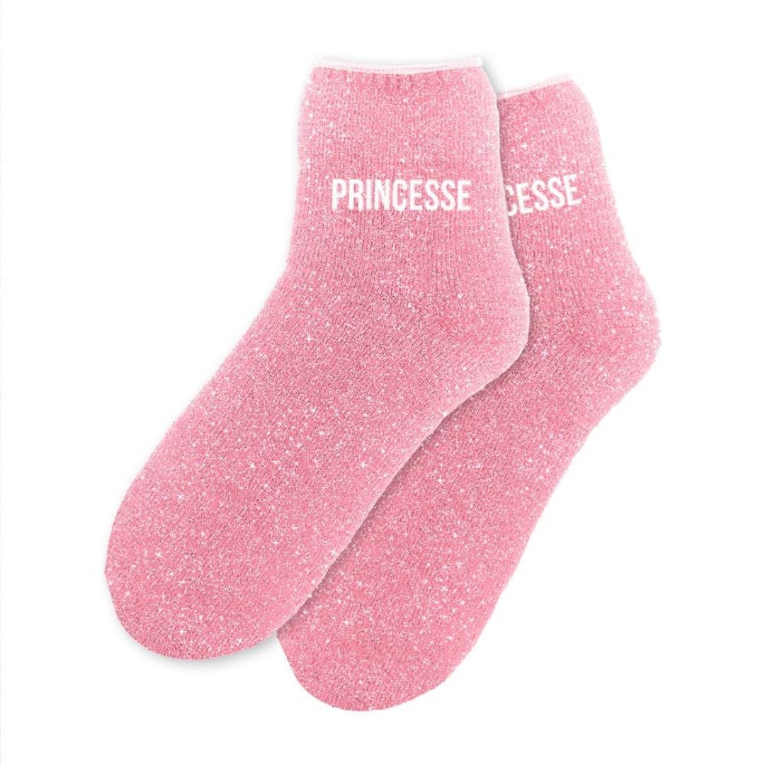STC, Glitter Fleece Socks - Princess (36-42)