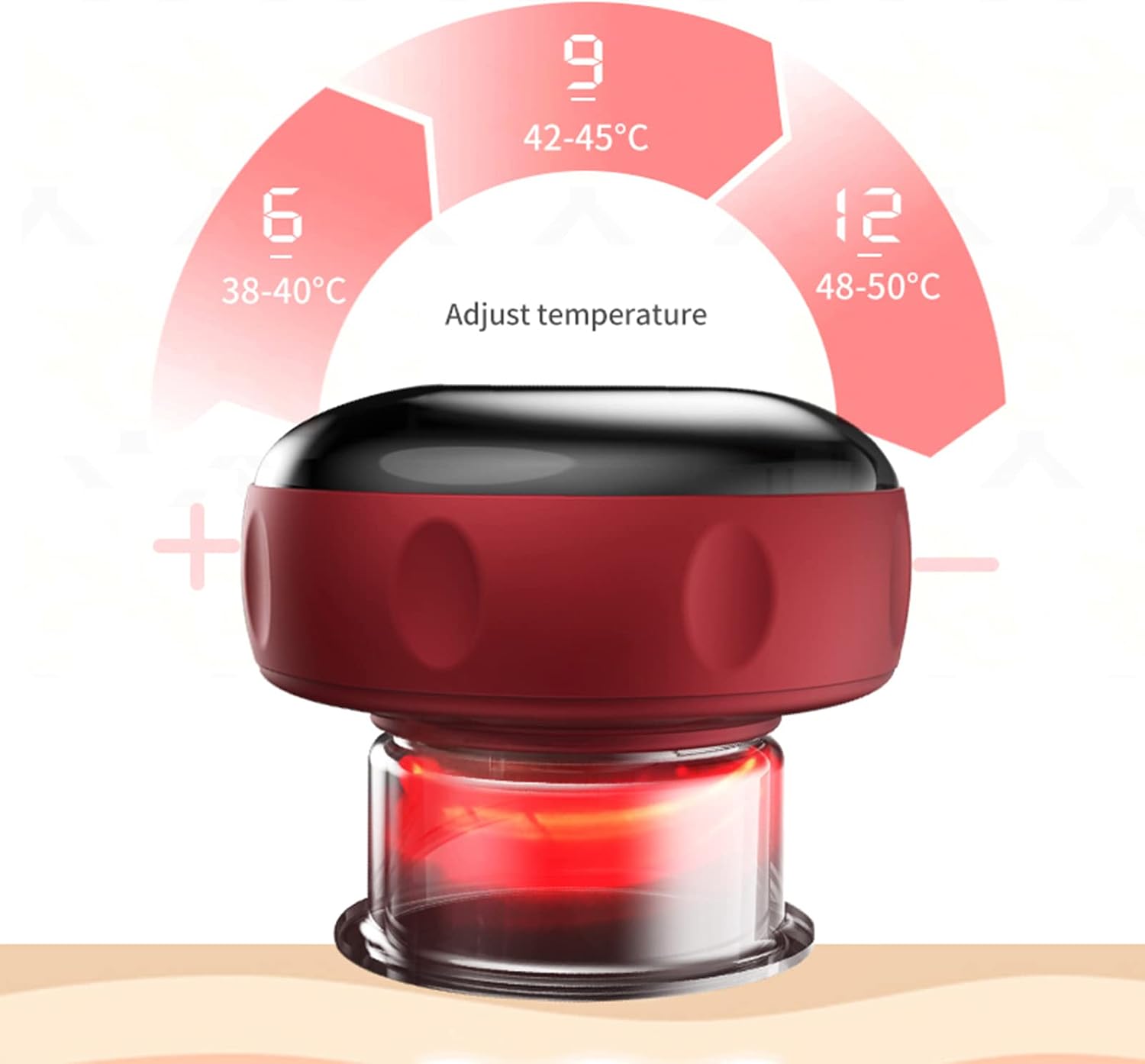 Onisdin Electric Cupping Set, New Cupping Device with 12 Modes, Suitable for Neck, Shoulder and Back Massage, Scraping and Other Purposes