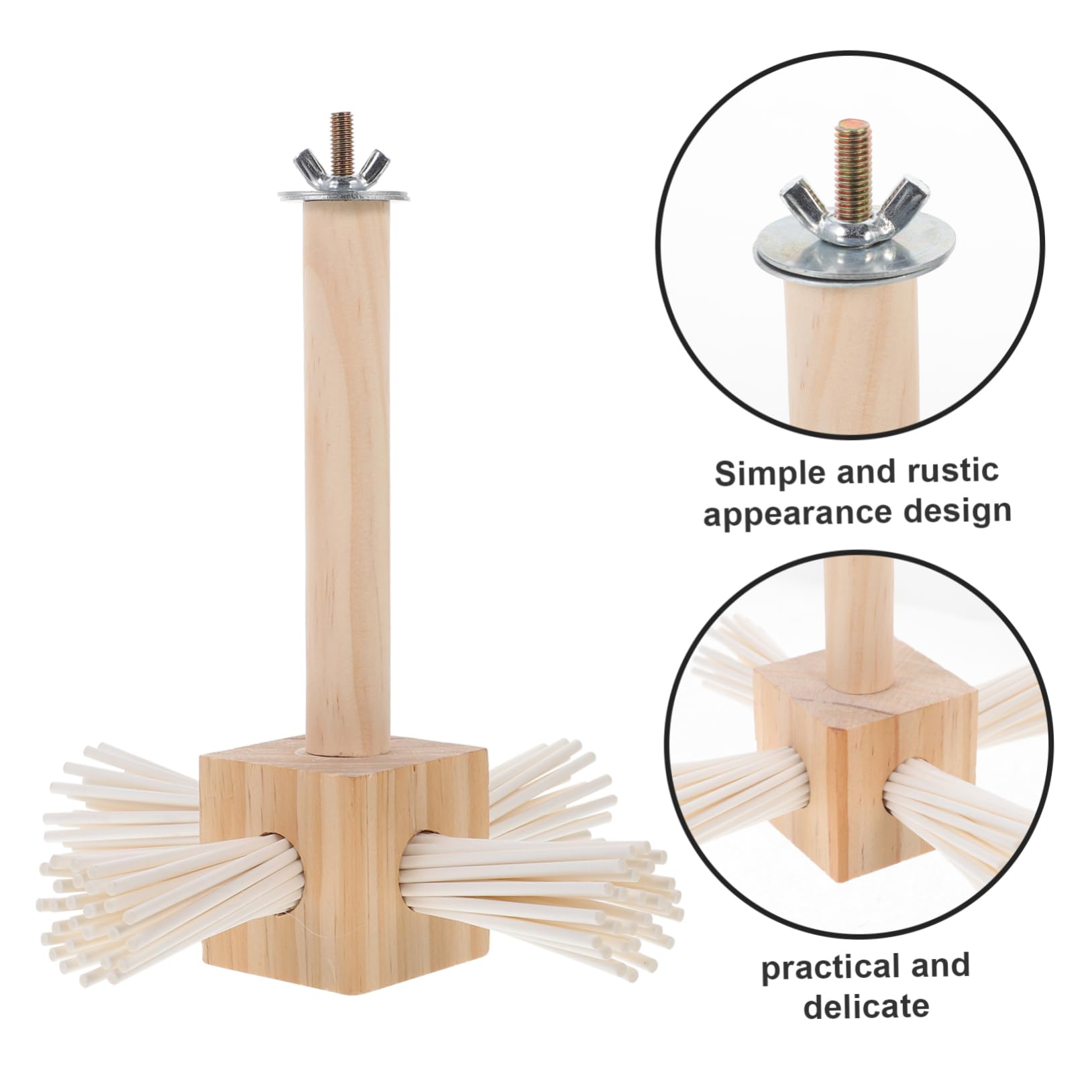 Toddmomy 5piezas Perchero Giratorio para Pájaros Soporte De Juguete para Barra De Percha para Jaula Accesorio De Actividad para Aves Estimulación y Entretenimiento