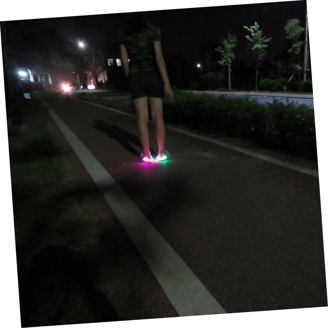 ibasenice 1set LED Shoe Clip Lights for Night Running Gear Safety Lights with Modes for Men Women and Enhance Visibility During Outdoor Activities 2pcs