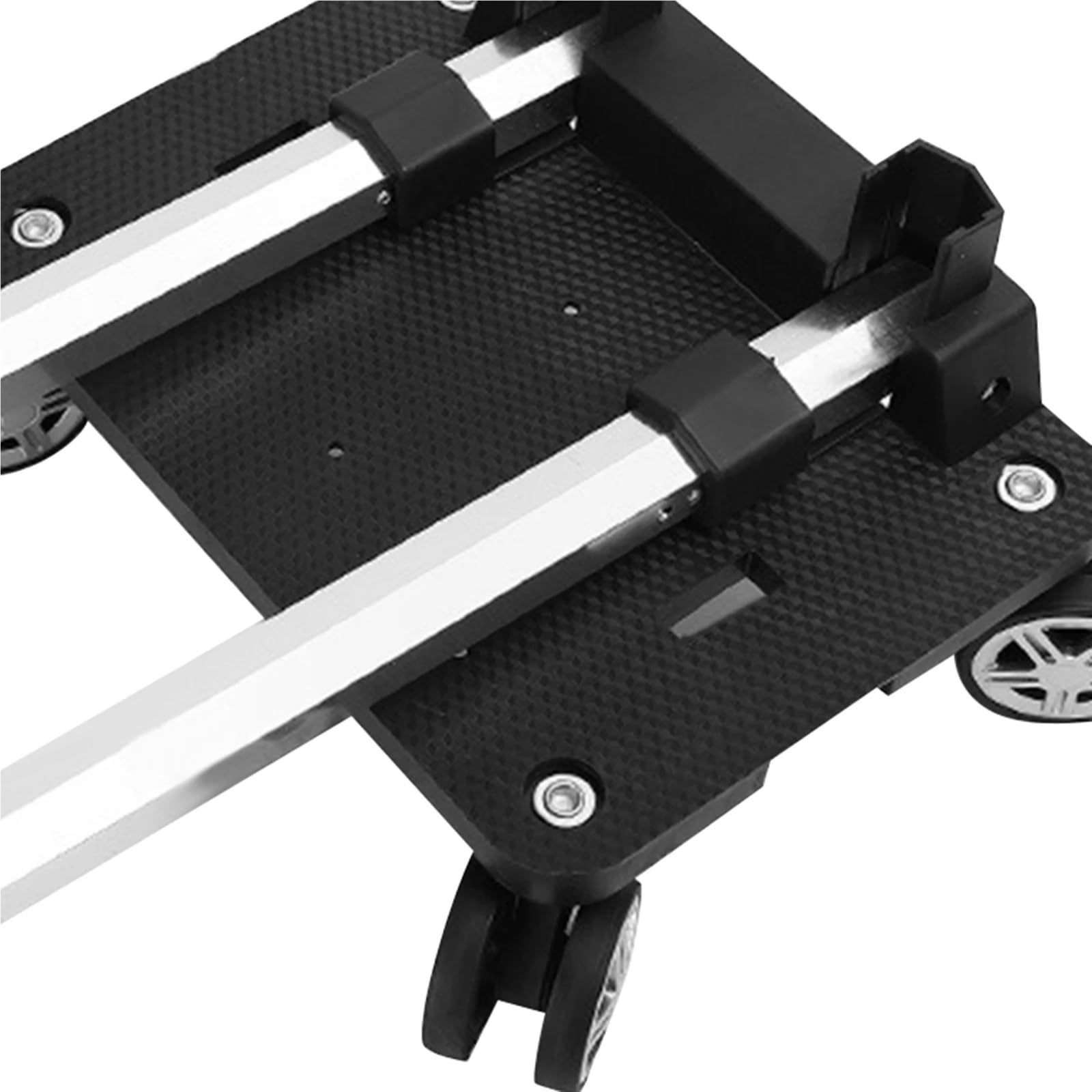 Carrello pieghevole a mano – Carrello leggero a 5 ruote per viaggi e scuola, facile da trasportare, design compatto, carrello per bagagli portatile, versatile