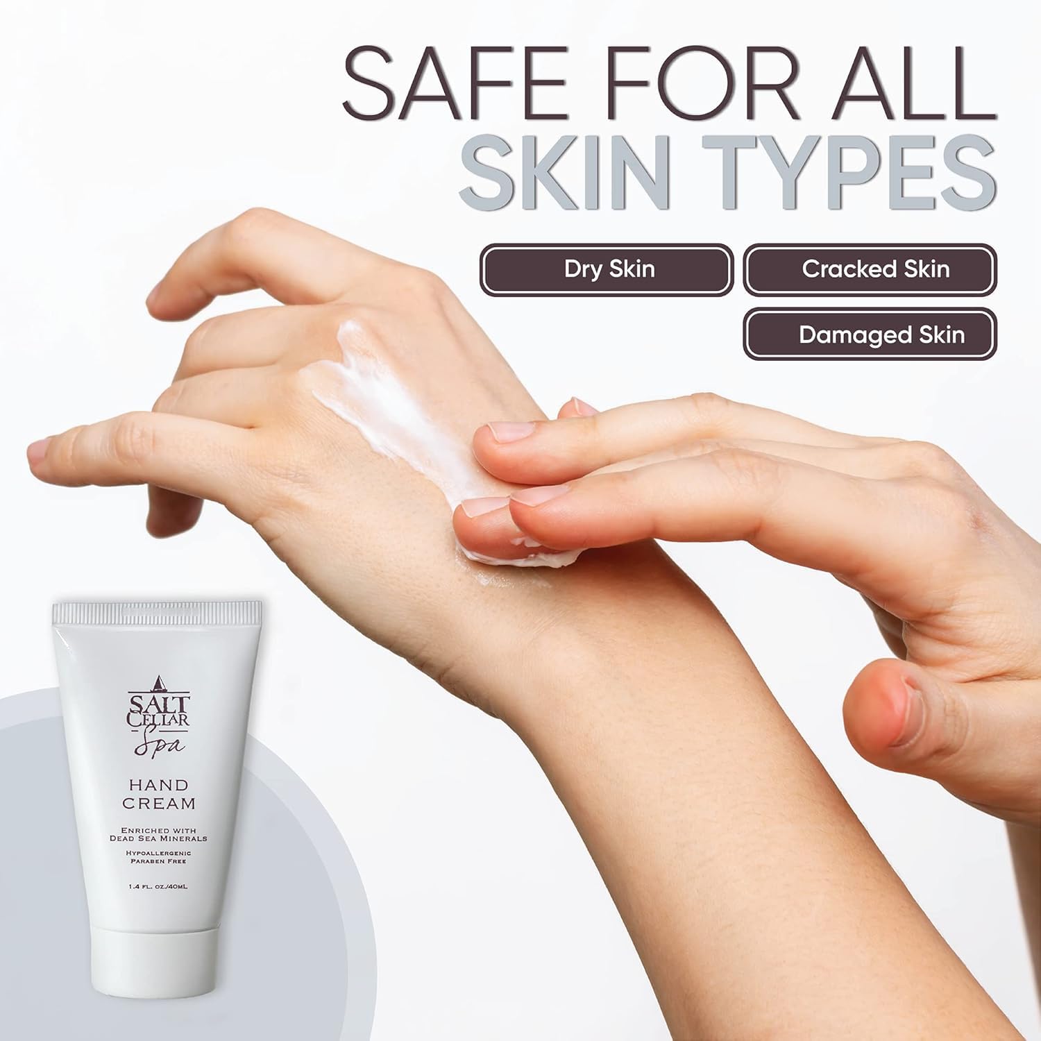 Salt Cellar Spa Dead Sea Mineral Hand Cream with Glycerine & Olive Oil
