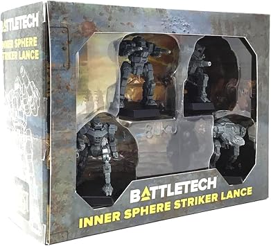 Catalyst Game Labs BattleTech Inner Sphere Striker Lance Miniature Force Pack, Grey