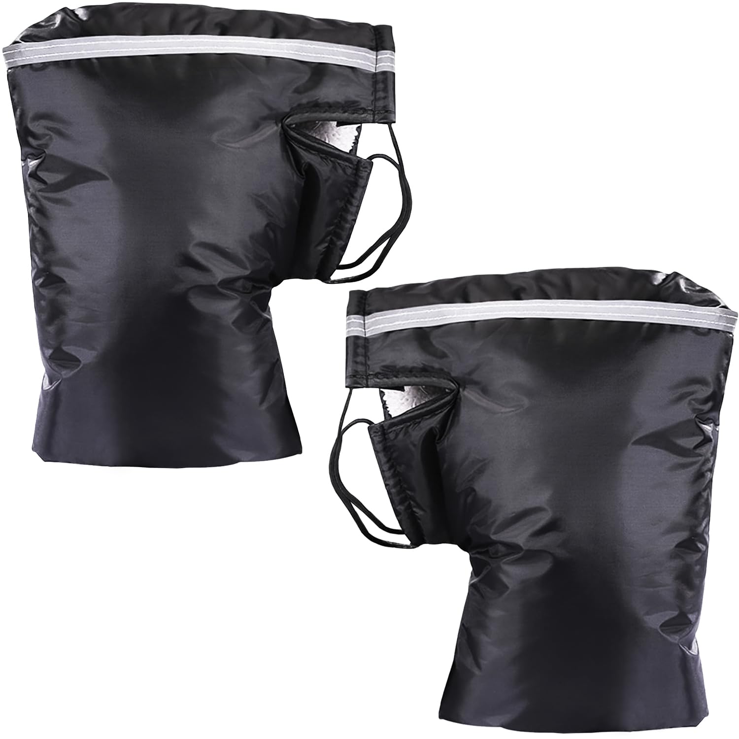 Gant Chauffant Moto Manchons De Guidon LINSOCLE - Chauds Et Imperméables Avec Bandes Réfléchissantes Quies Moto