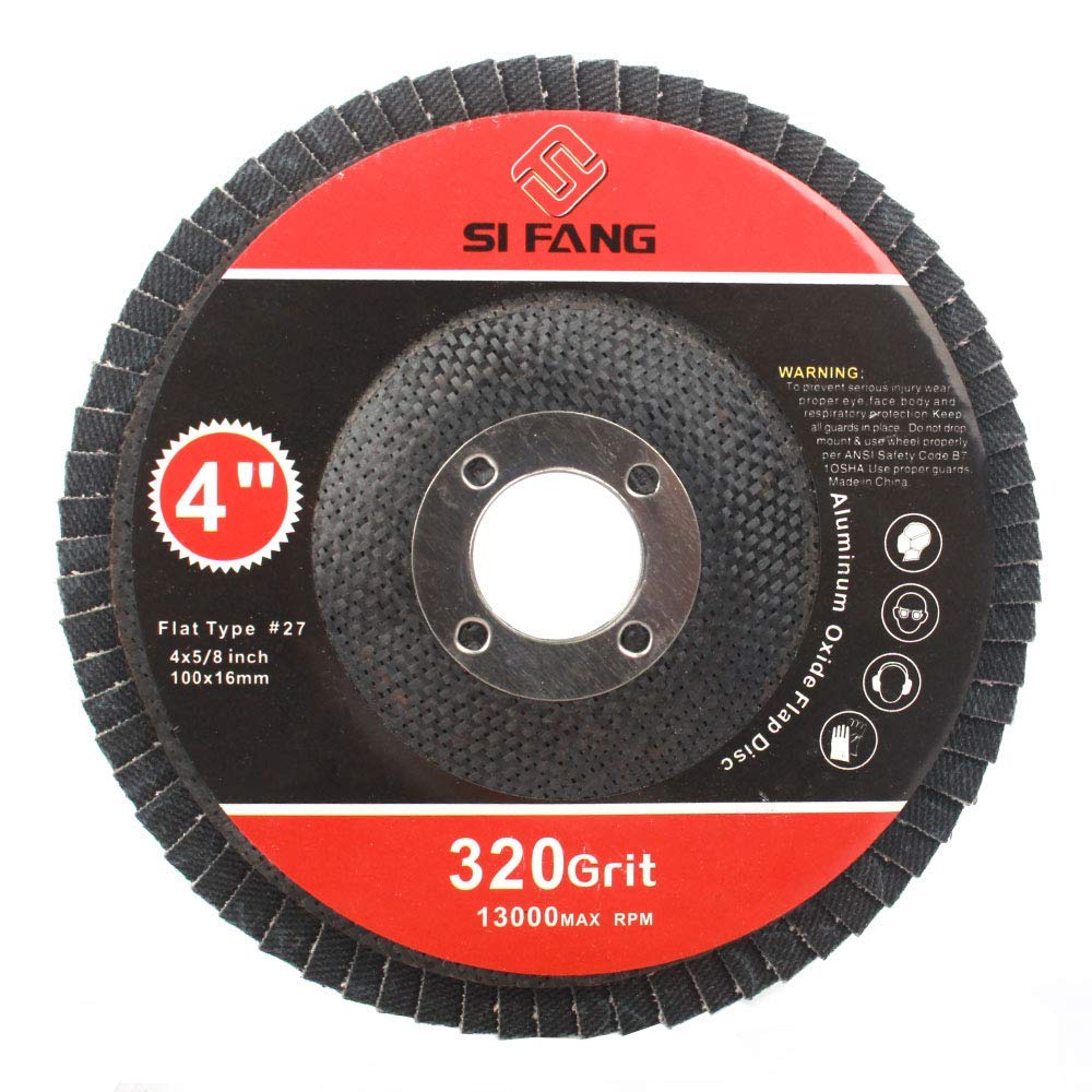 320 Grit Flap Discs - Angle Grinder Sanding (10 PCS) -4