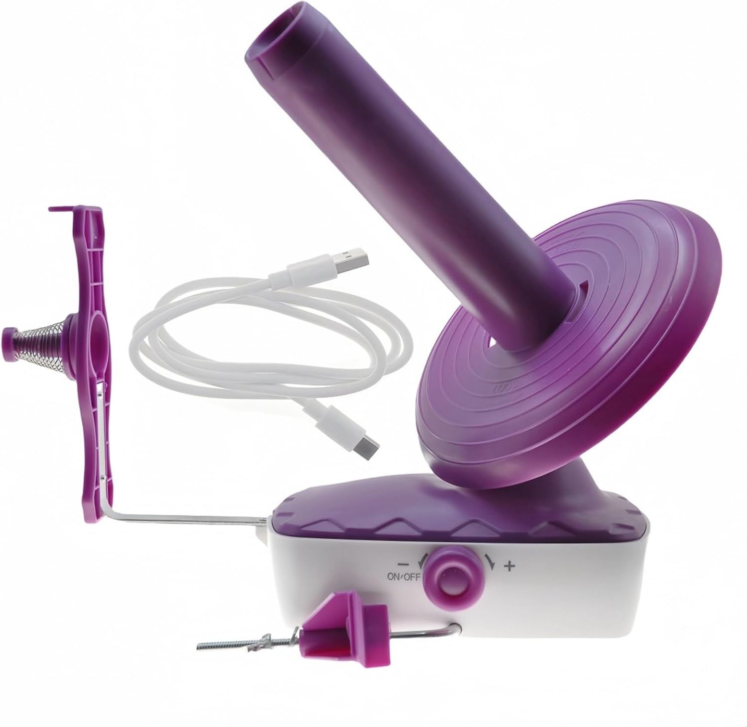 Yarn Ball Winder Electric Automatic Spinner Household Weaving Tool Good Helper for Knitting Enthusiasts Electric Ball Knitting Supplies Automatic Spinner