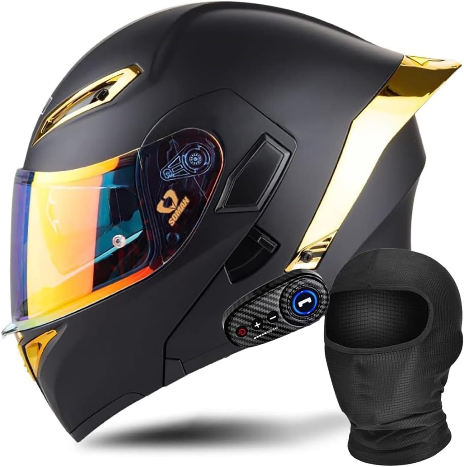 Casque de moto Bluetooth idéal pour les trajets quotidiens et les longs road trips