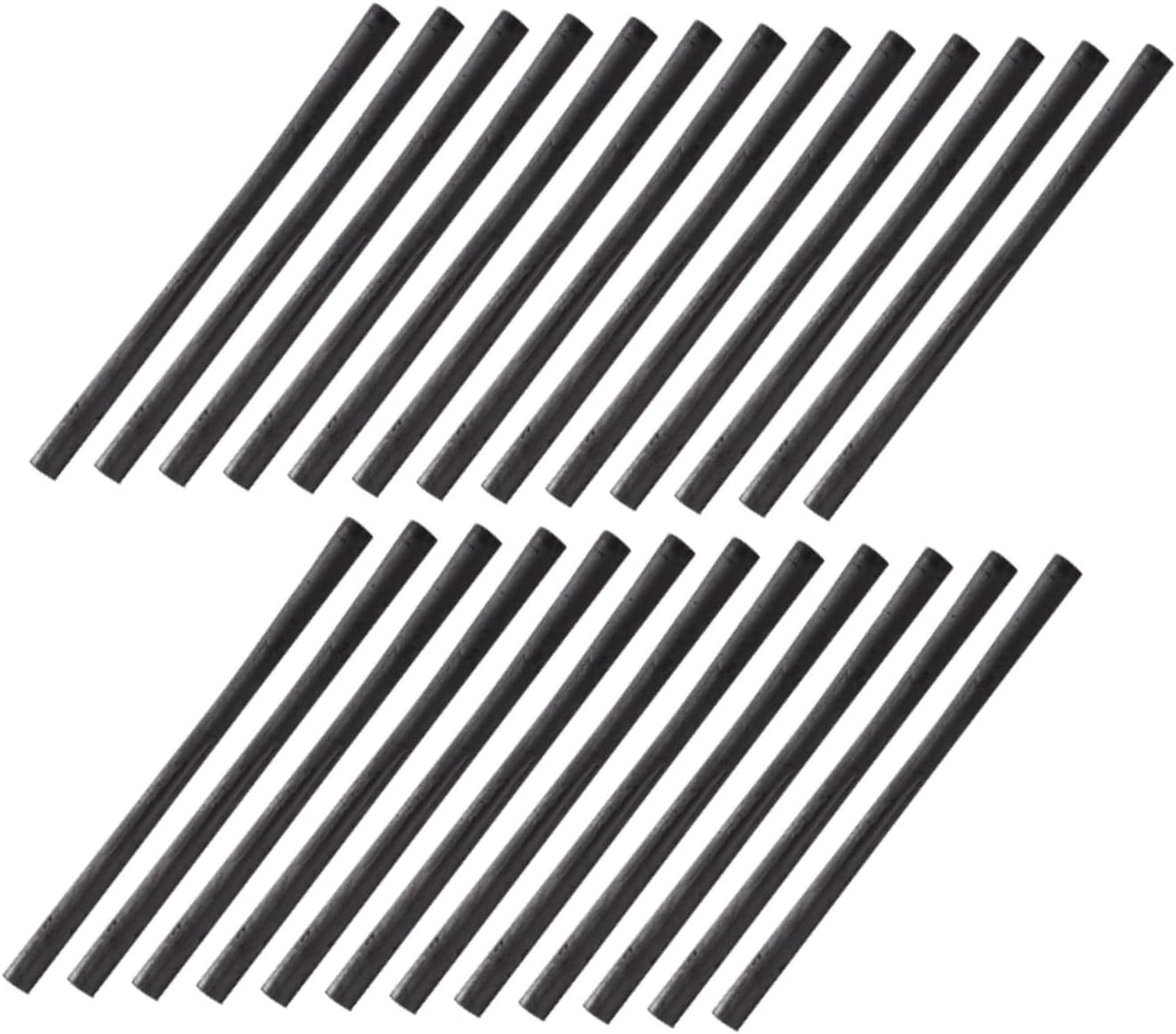 INOOMP 25pcs Sketching Charcoal Sticks and Willow Charcoal Pencils for Artists, 7-9mm Drawing Supplies for Sketching and Painting in Art Studio