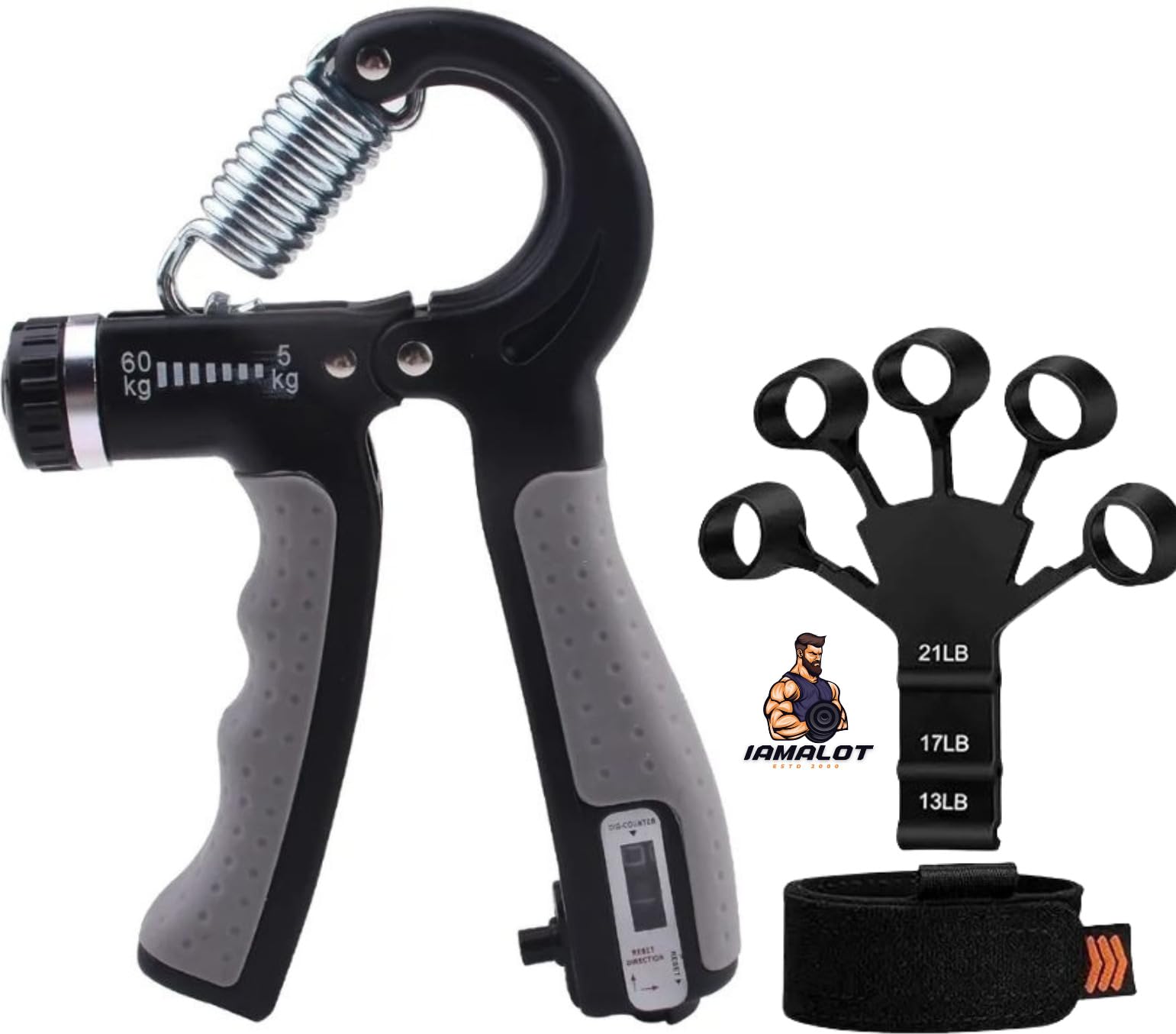 Adjustable Hand Gripper Set (2 Pack) – Forearm Strengthener for Flexion & Extension – Multicolor Grip Trainer for Hand, Wrist & Forearm Strength-image-26