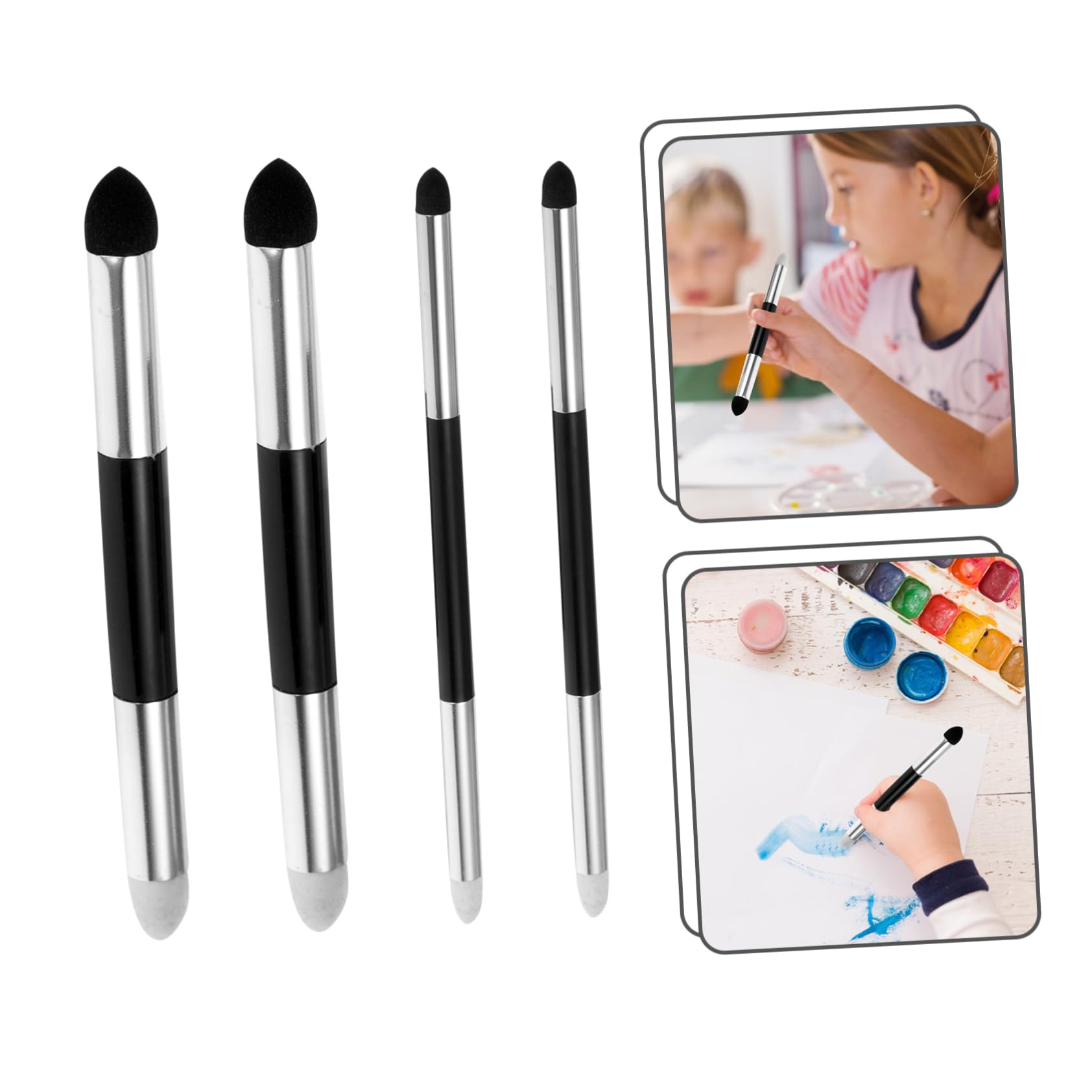Operitacx 20pièces Stylos Éponge à Double Tête pour Dessin Et Mélange De Outils De Dessin pour Artistes Et Étudiants